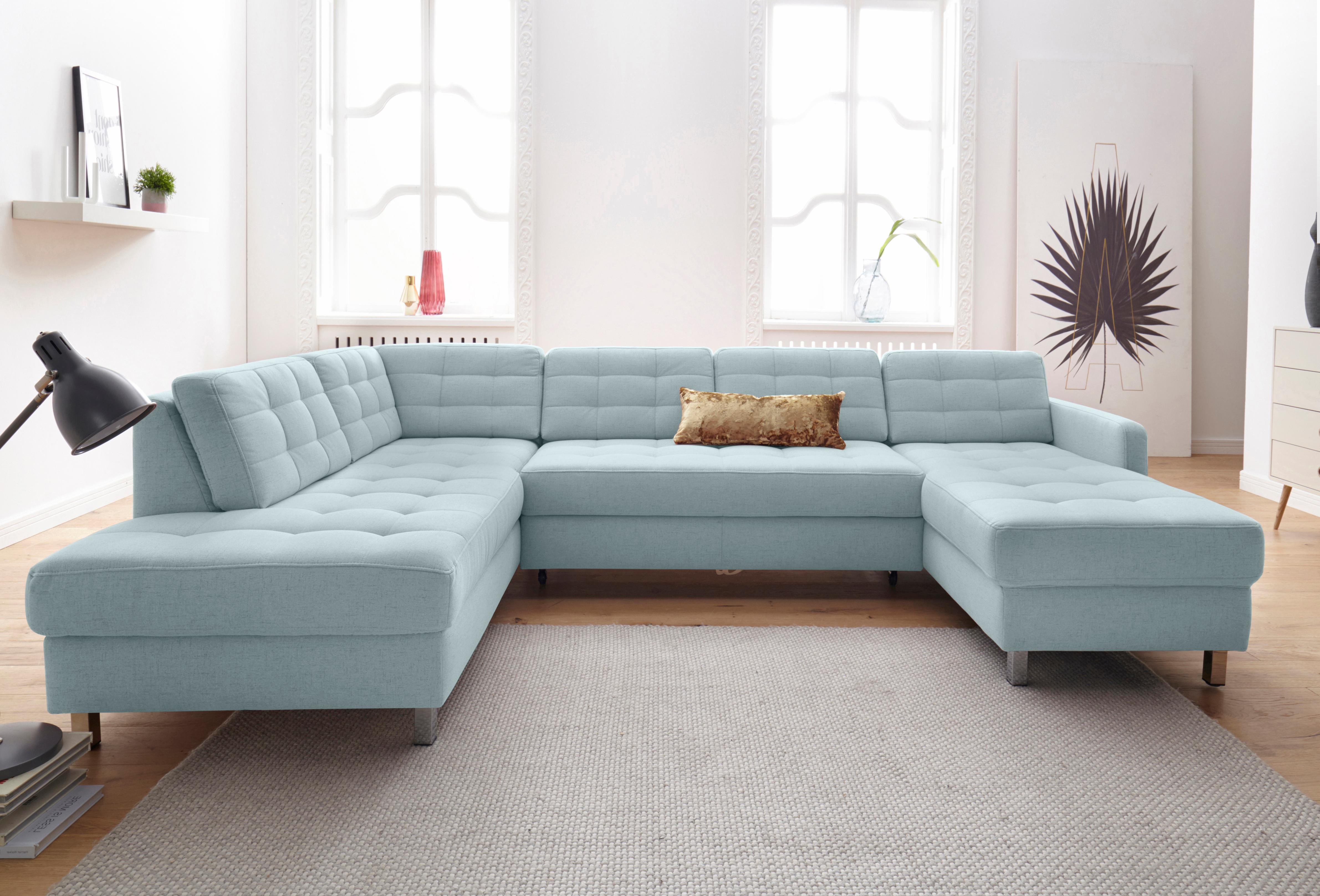 sit&more Wohnlandschaft "Picasso U-Form" wahlweise mit Schlaffunktion und Bettkasten