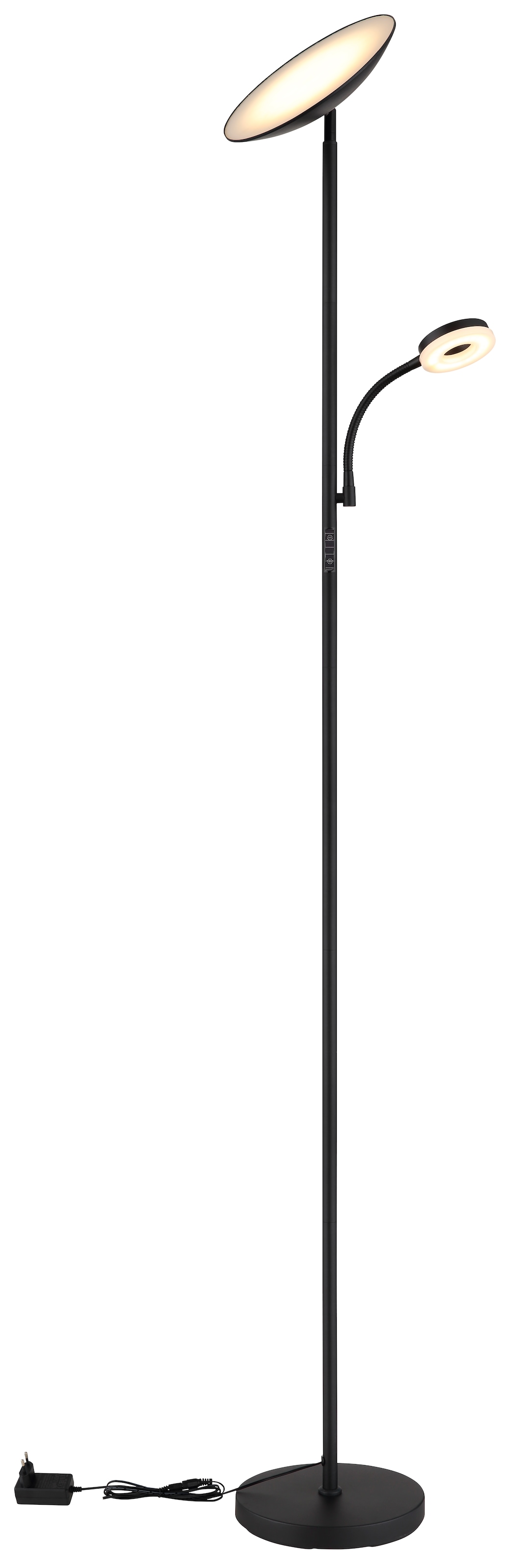 GLOBO LIGHTING LED Stehlampe »SKOPO«, Leuchtmittel LED-Modul | LED fest integriert, Stehleuchte/Wohnzimmer/Schlafzimmer/Flur