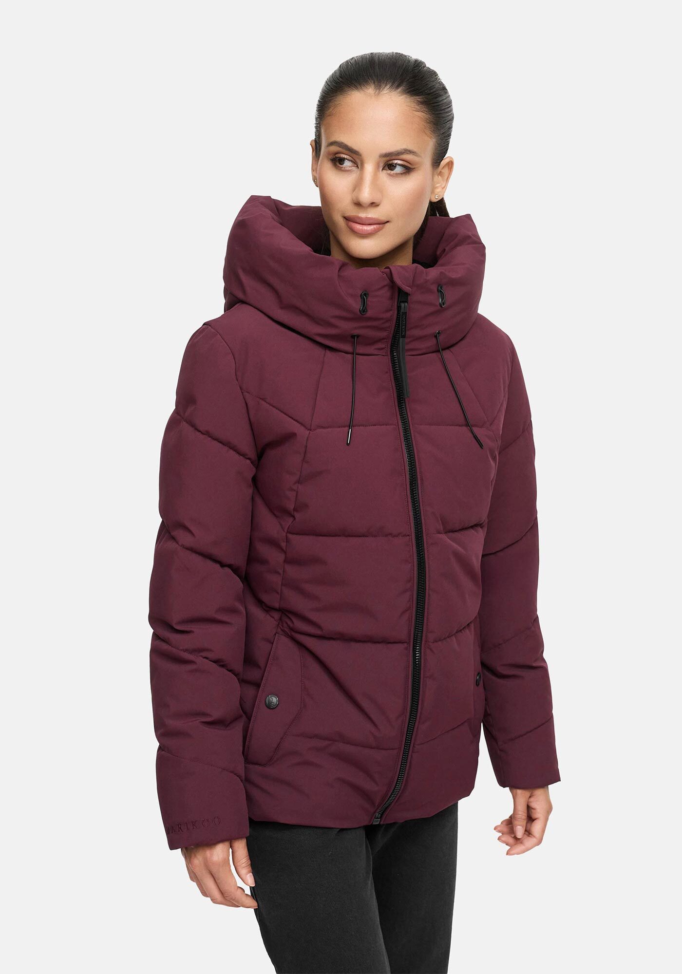 Marikoo Winterjacke "Kuscheltatze" mit wärmendem Innenfutter und extra hohem Kragen
