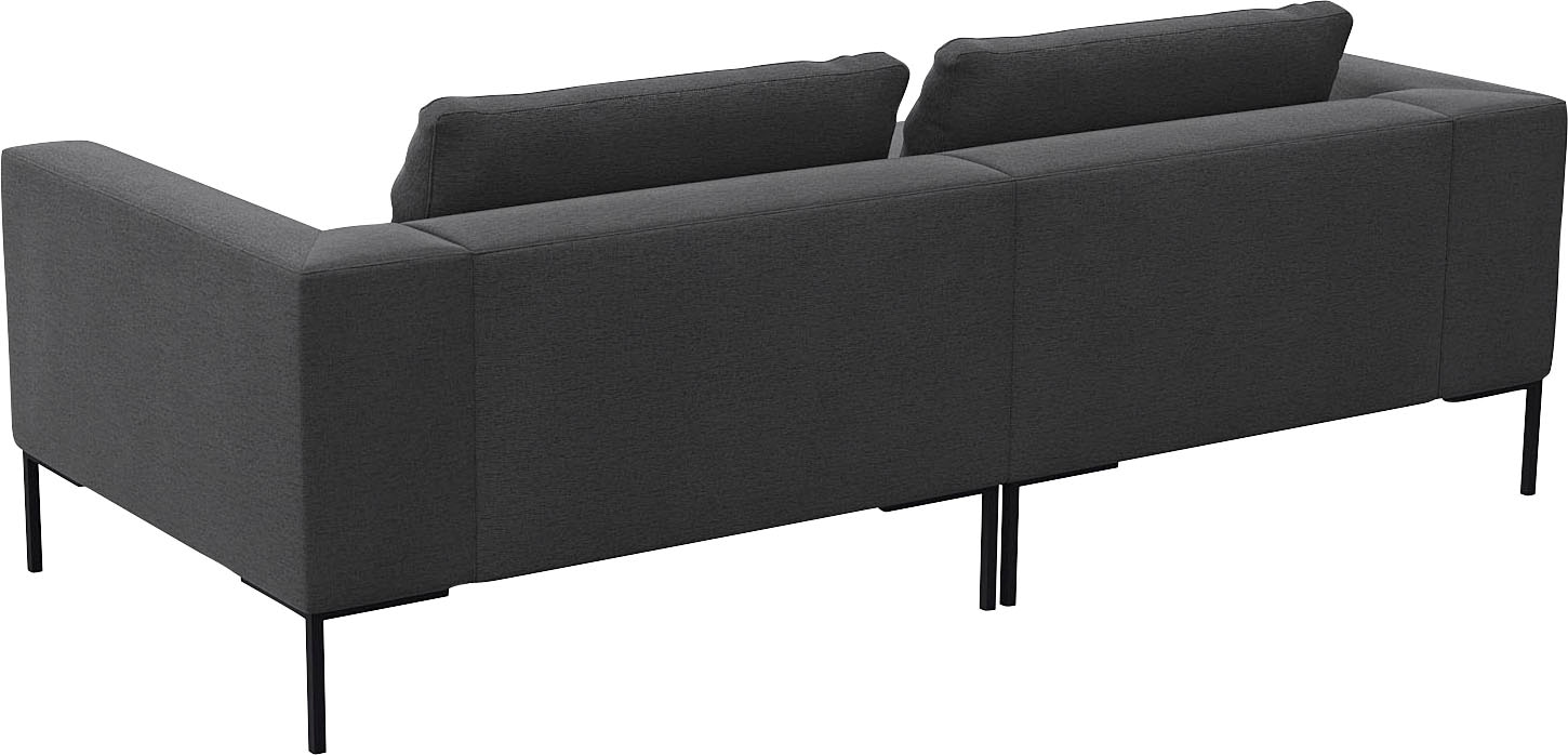 FLEXLUX Ecksofa »Loano, superbequemer Sitzkomfort durch Kaltschaum im Sitz, L-Form«, modernes Sofa, frei im Raum stellbar, lose Kissen, hoher Fuß