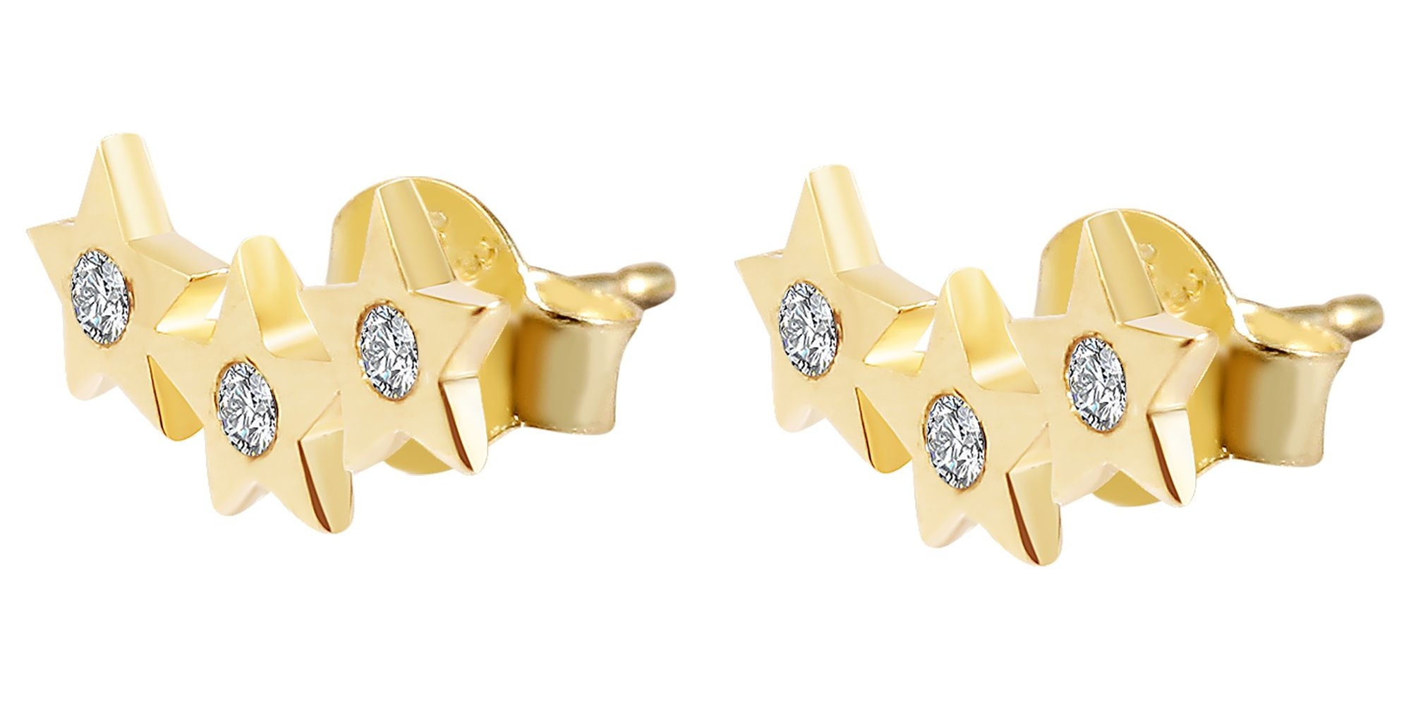 Adelia´s Paar Ohrhänger "Ohrringe – Ohrstecker aus 333 Gold mit Zirkonia" Ein Geschenk, das Freude macht