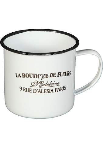 Ambiente Haus Tasse »Becher DE FLEUR iš Emaille in A...