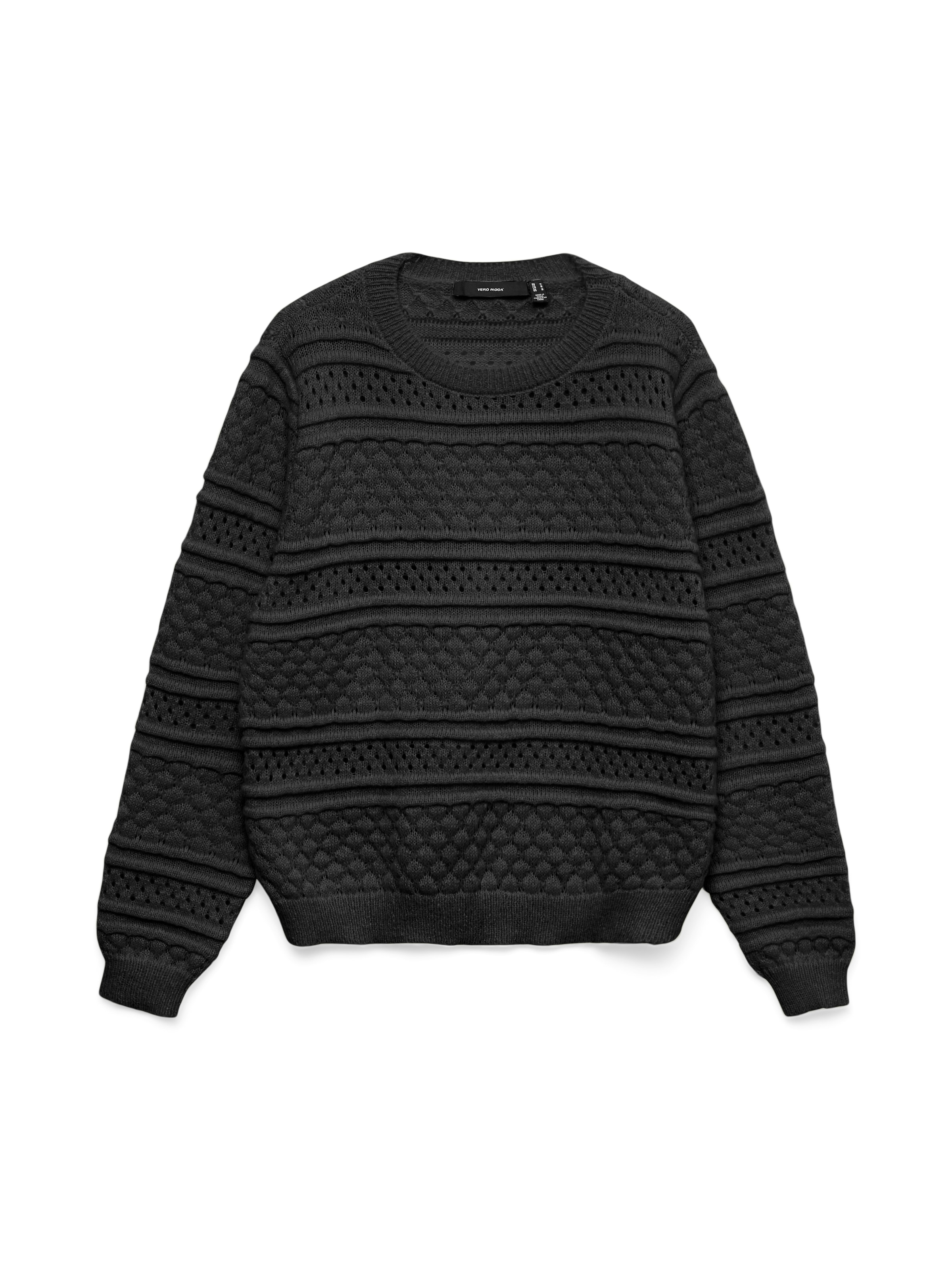 Vero Moda Strickpullover "VMLEO LS O-NECK PULLOVER BF" günstig online kaufen