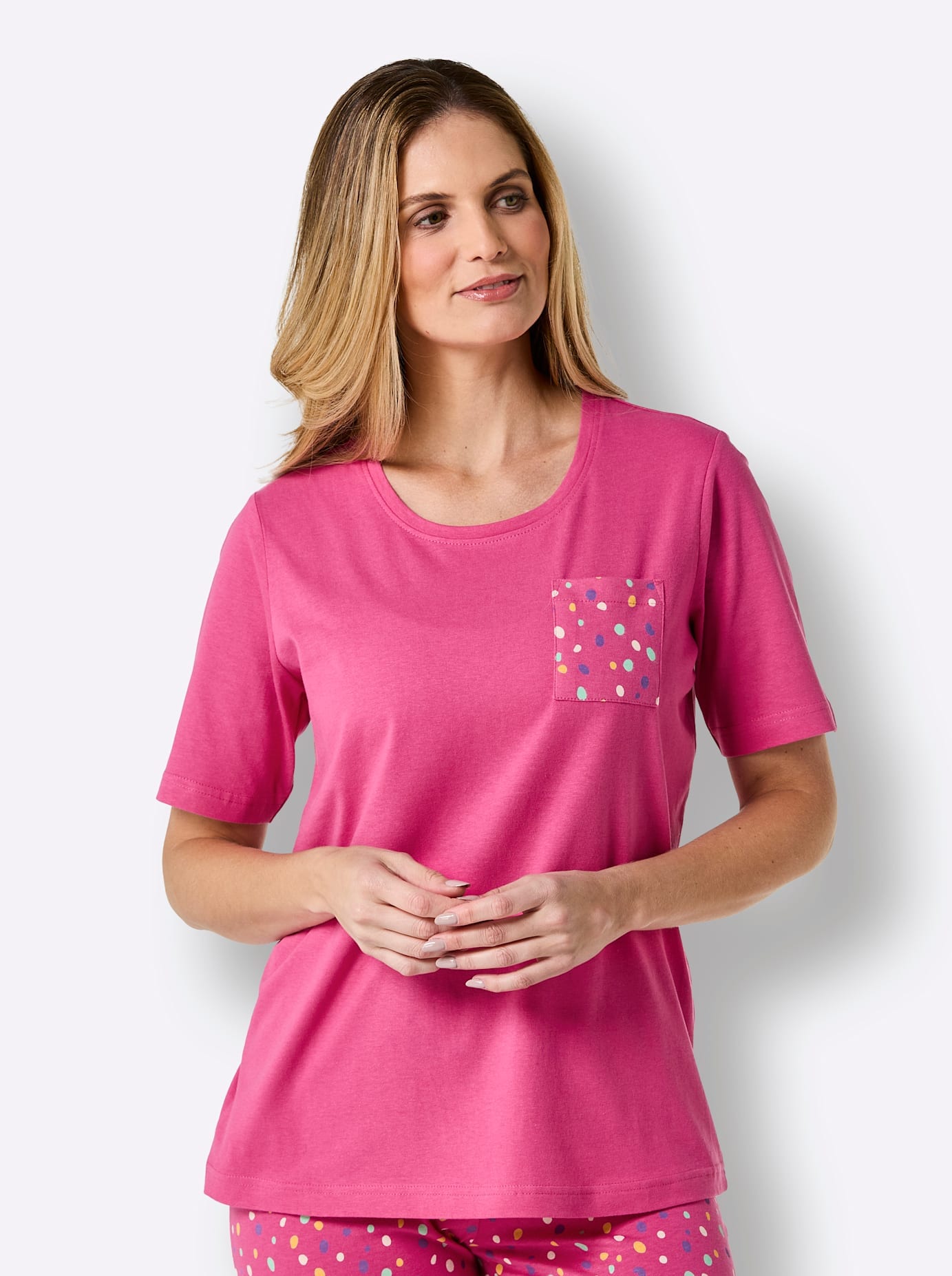 wäschepur Kurzarmshirt "Schlafanzug-Shirt", (1 tlg.) günstig online kaufen