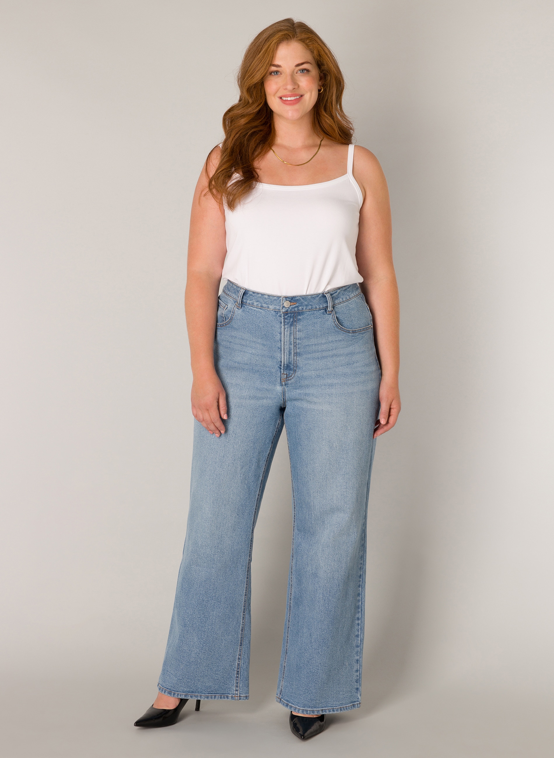 Base Level Curvy Weite Jeans, in großen Größen günstig online kaufen