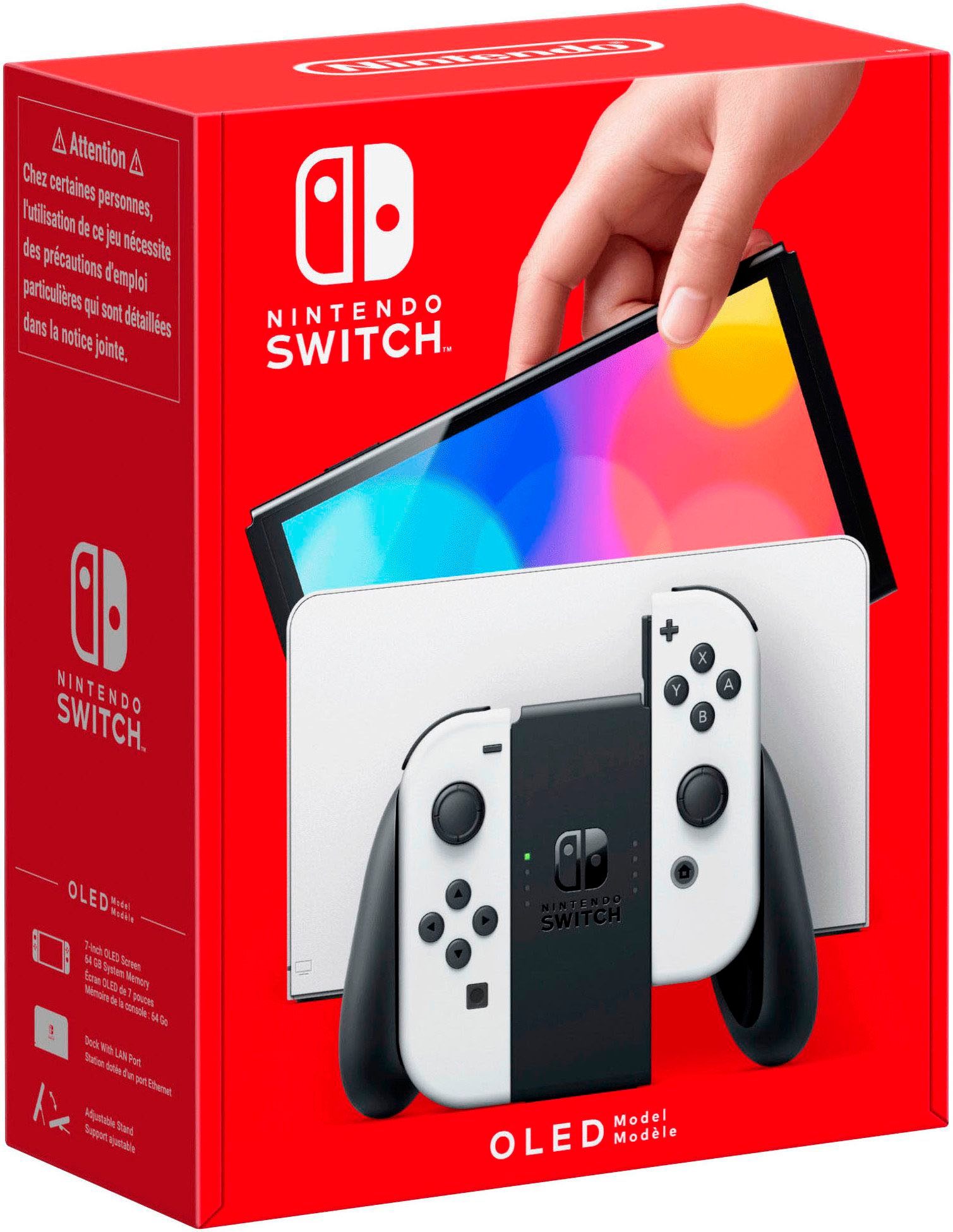 Nintendo Switch Konsolen-Set »OLED weiß + Big Brain Academy: Kopf an Kopf + Everybody 1-2-Switch!«