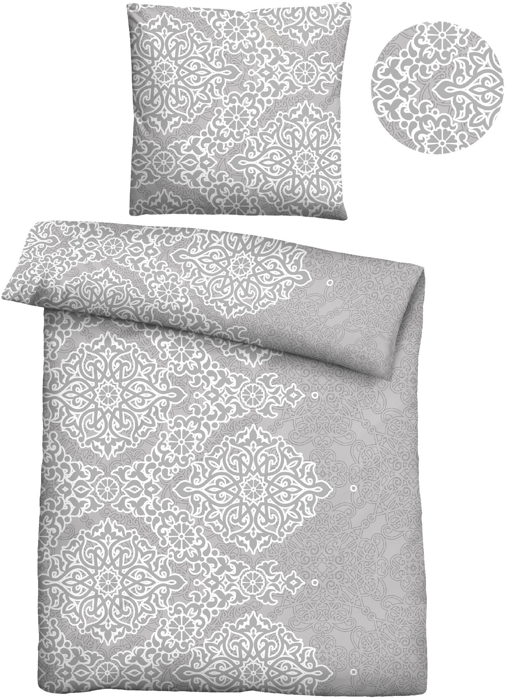 Castell - Markenbettwäsche Bettwäsche "Amalia" 2 Stk. tlg. absolut bügelfre günstig online kaufen