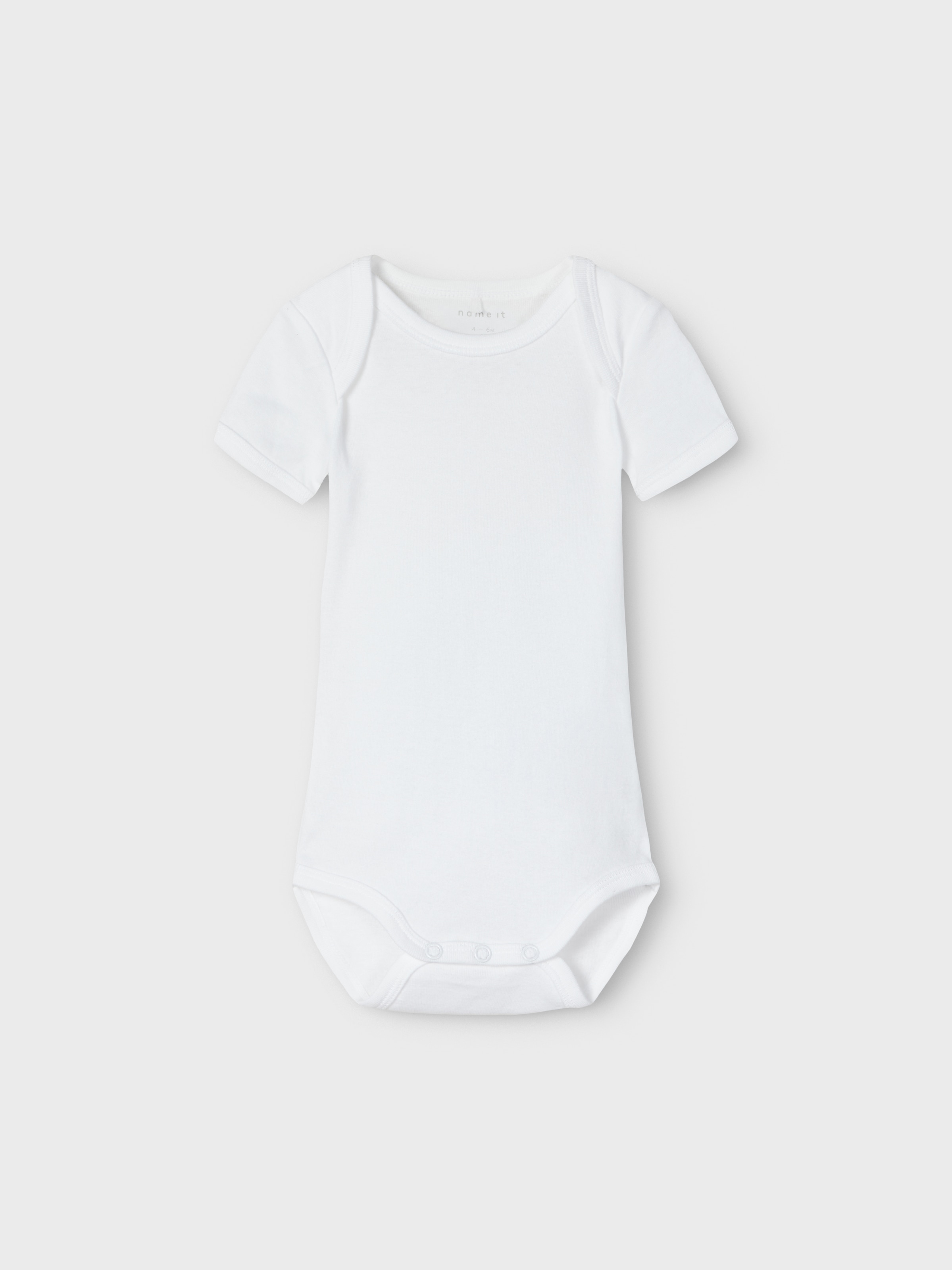 Body NAME IT "NBNBODY 3P TANK SOLID WHITE 3 NOOS", Jungen, Gr. 68, N-Gr, weiß (hellweiß), Sweatware, Obermaterial: 100% Baumwolle, unifarben, regular fit, Rundhals, Bodys Body 3