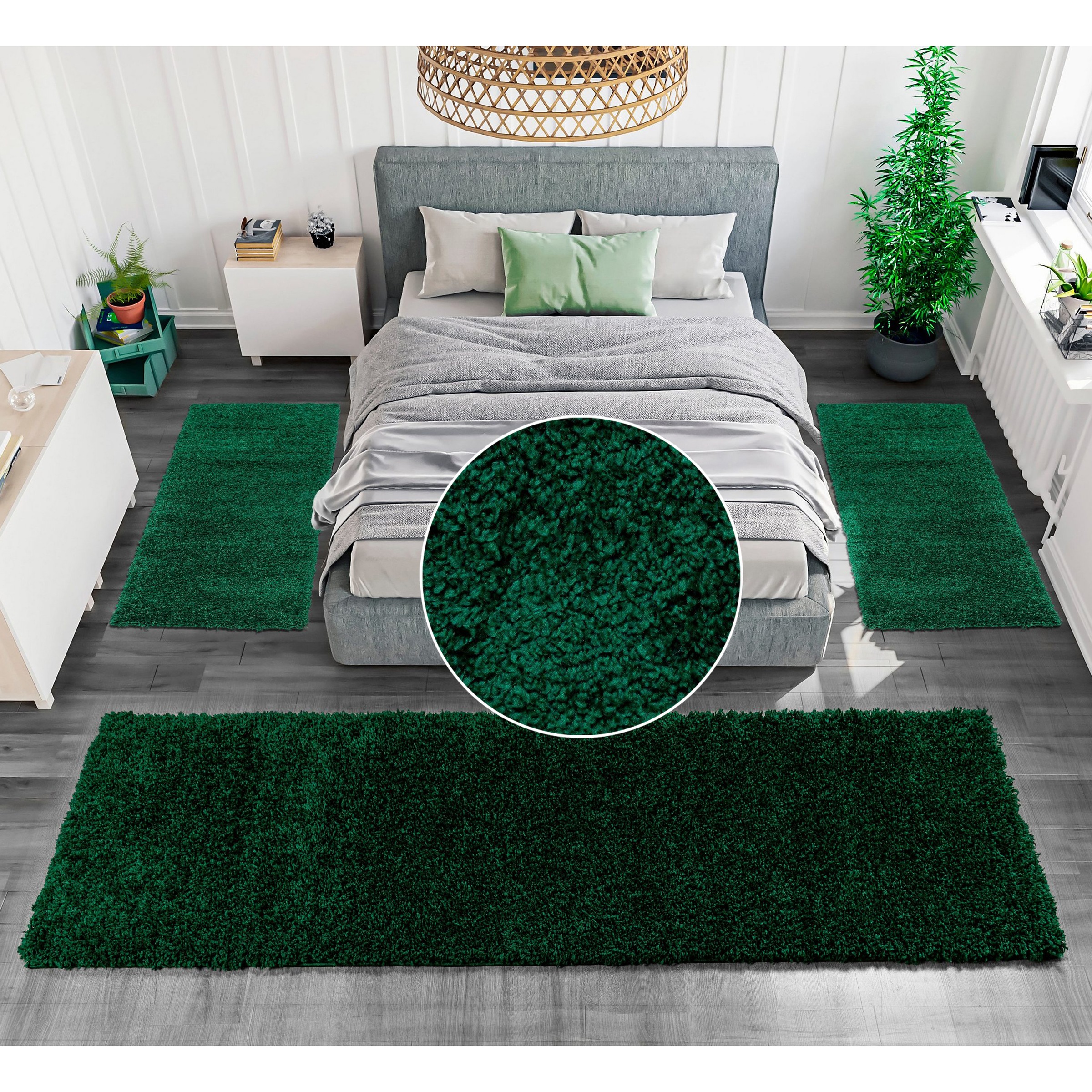 my home Bettumrandung "Viva" Höhe 45 mm 3 Stk. tlg. Bettvorleger, Läufer-Se günstig online kaufen