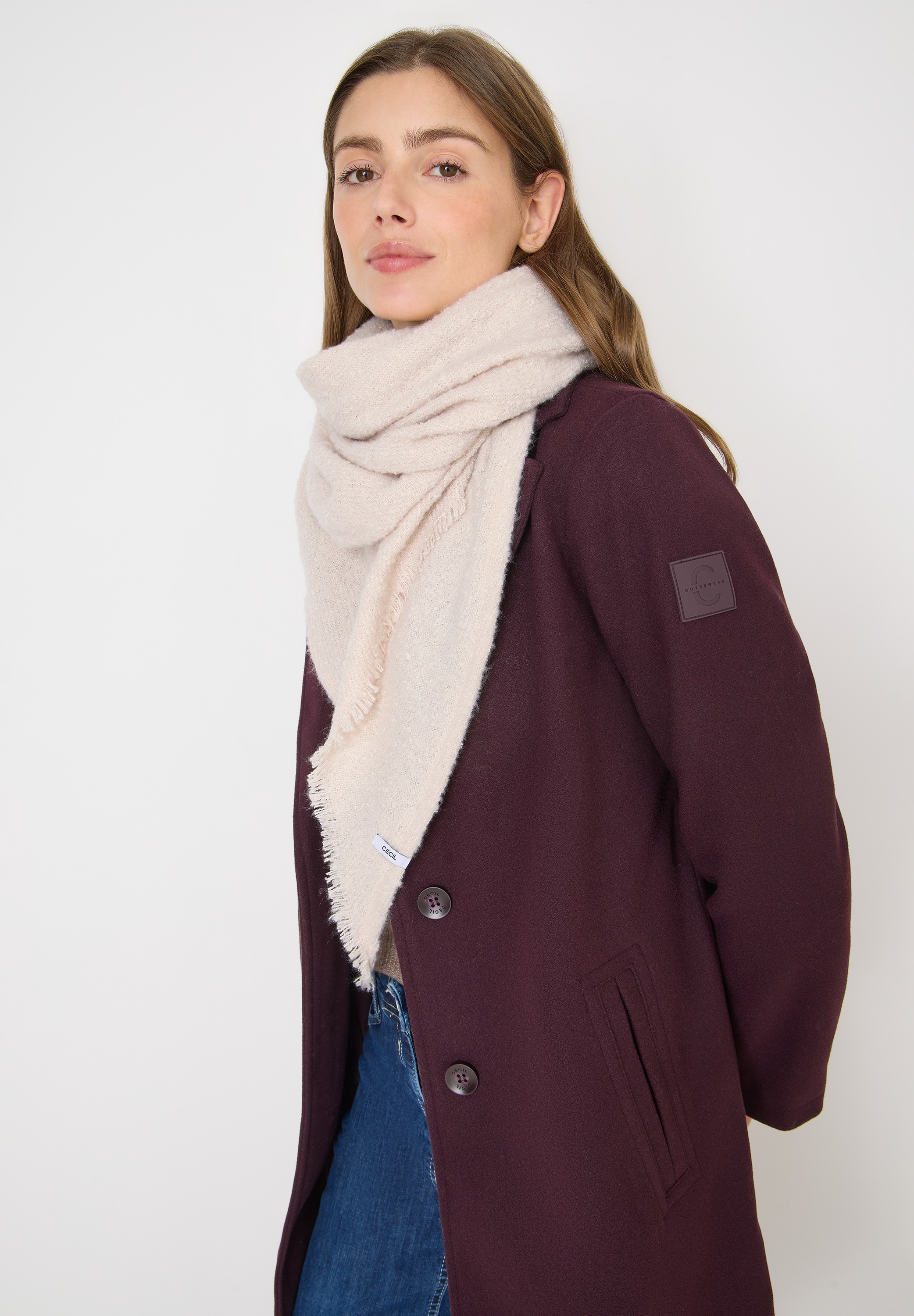 Cecil Schal mit Fransen günstig online kaufen