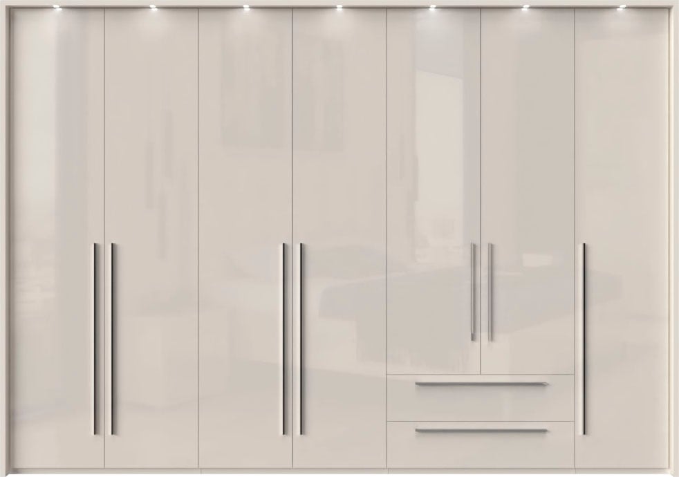 Places of Style Drehtürenschrank "Piano", weiß, verschiedene Breiten mit 2 günstig online kaufen