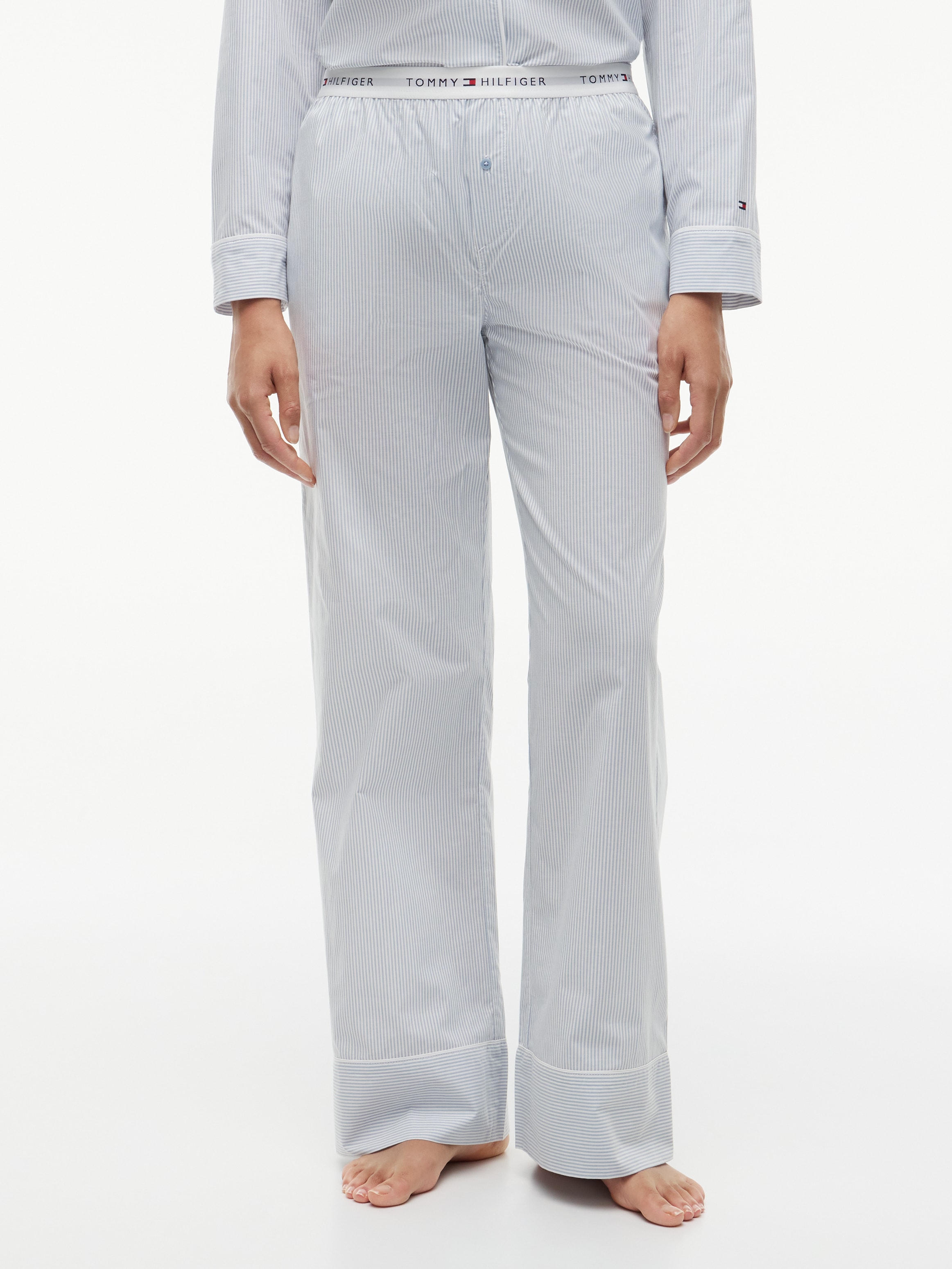 Tommy Hilfiger Underwear Pyjamahose "POPLIN PANTS" aus Baumwoll-Popeline