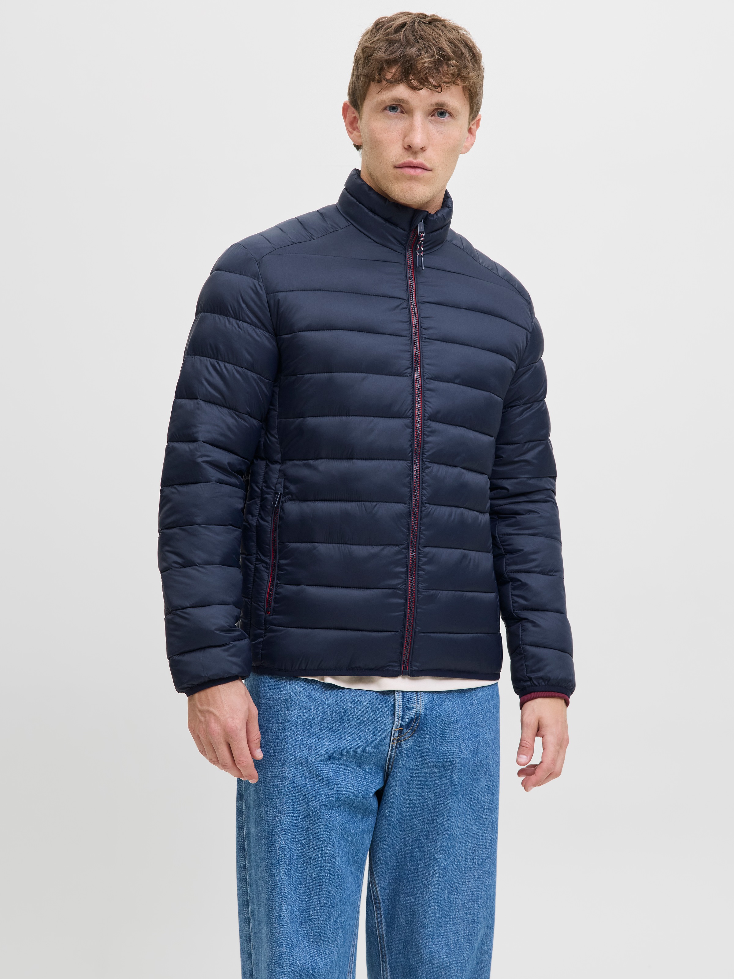 Jack & Jones Steppjacke "JJEBRADLEY LIGHT PUFFER COLLAR NOOS" ohne Kapuze günstig online kaufen
