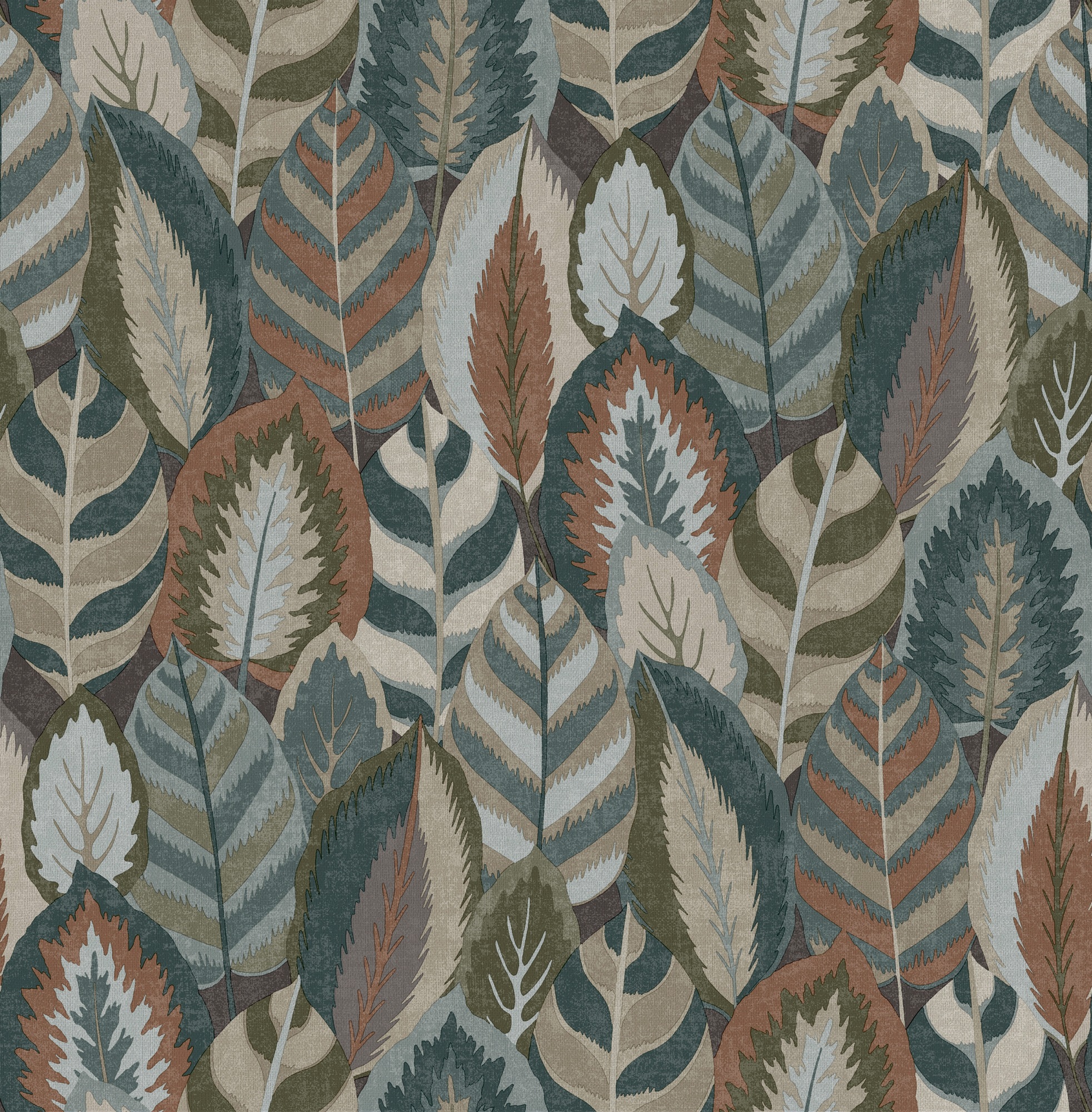 Sublime Vliestapete »ARTY LEAVES TERRA«, botanisch, Design Tapeten