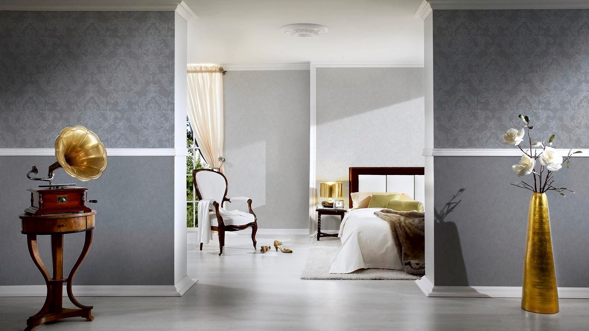 living walls Vliestapete »Elegance«, uni-einfarbig-neutral-unifarben, Uni Tapete einfarbig Tapeten Wohnzimmer Schlafzimmer Küche Flur Design