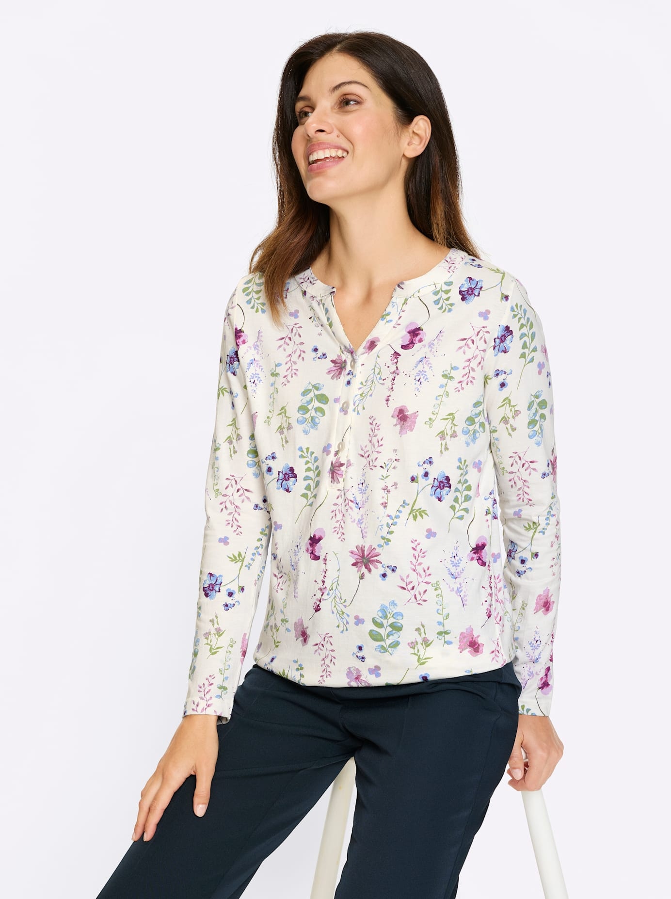 Classic Basics Langarmshirt »3/4-Arm-Shirt«, 1 tlg.
