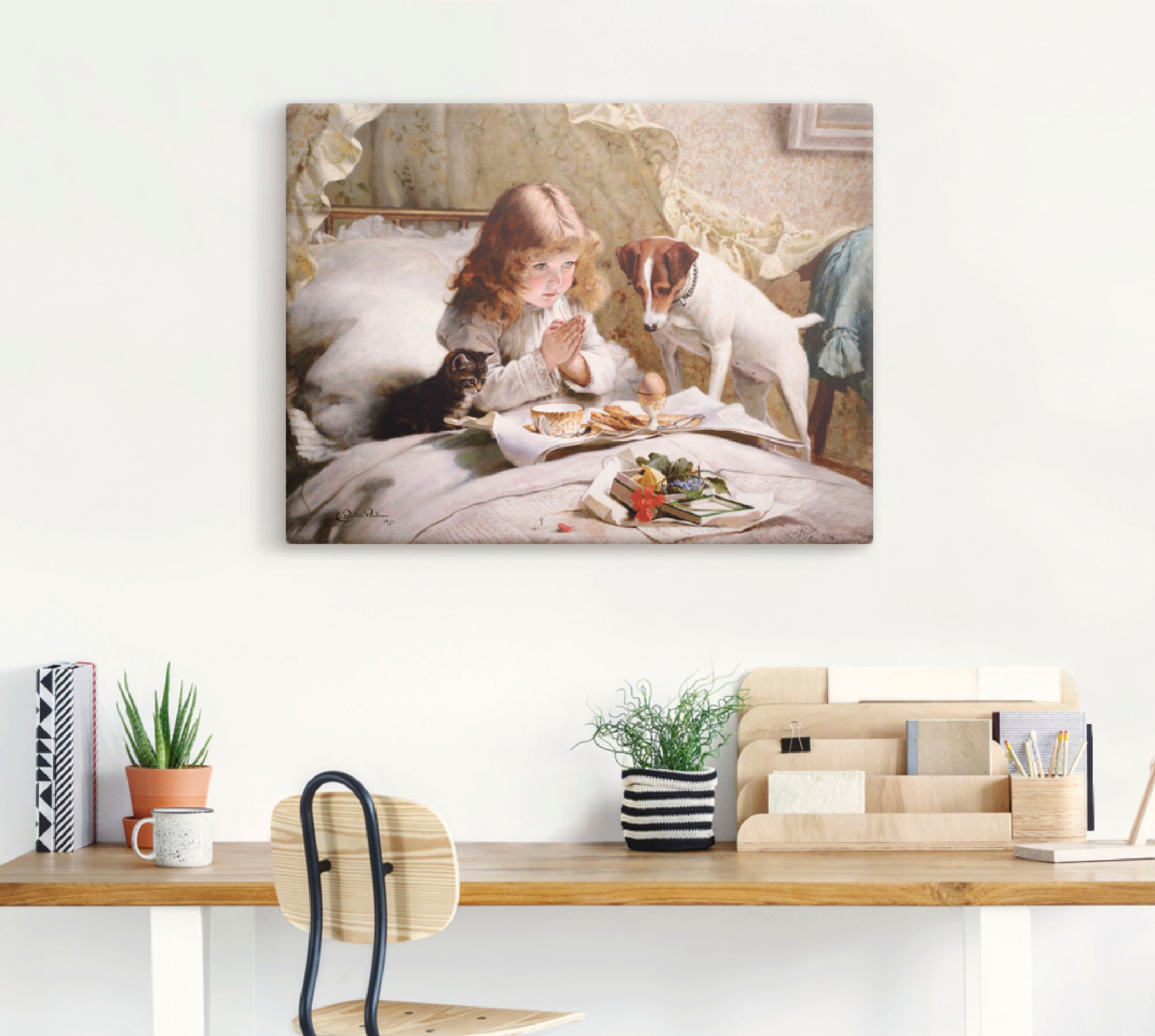 Artland Wandbild "Das Gebet. 1894" Kind 1 Stk. tlg. als Leinwandbild, Poste günstig online kaufen