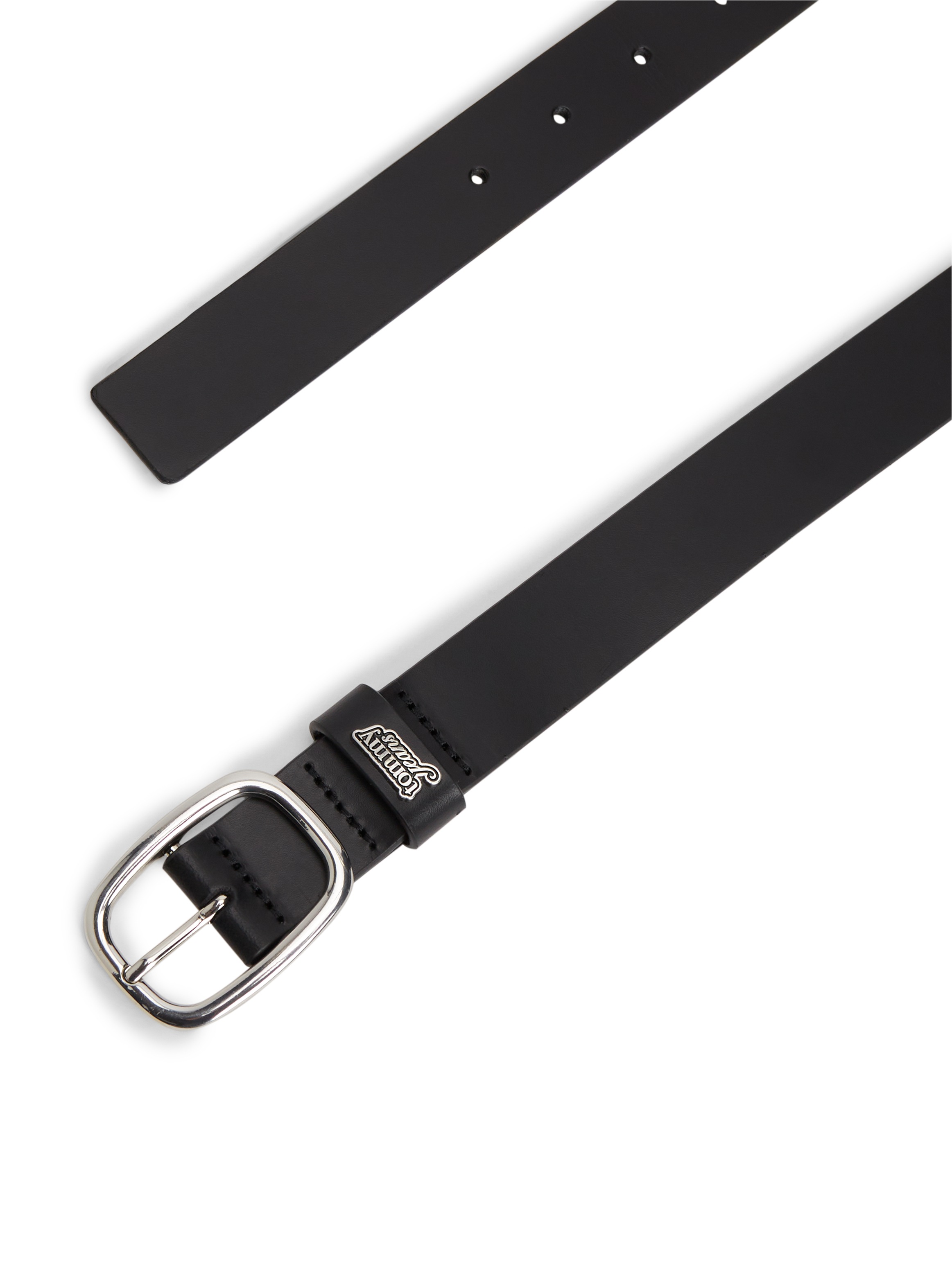 Tommy Jeans Ledergürtel »TJW OVAL 3.0 BUCKLE« Größenverstellbar mit Logodetail