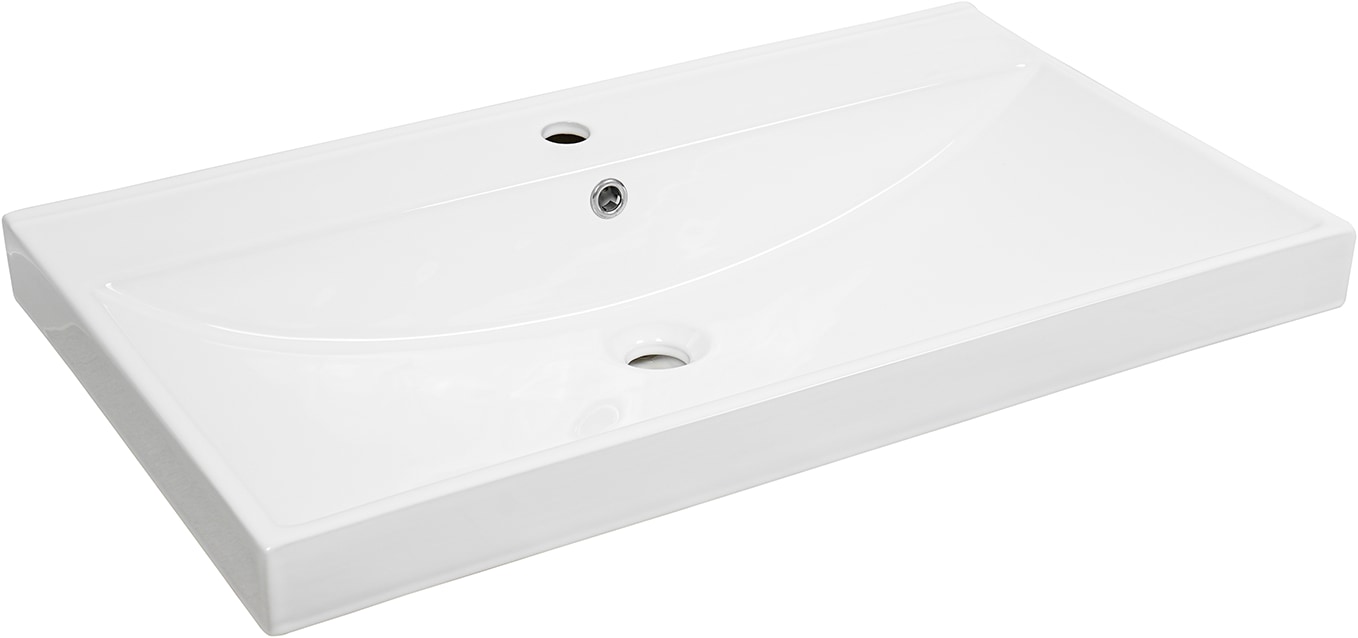 welltime Einbauwaschbecken "Trento Deluxe" Mit Nano Glasur in 51,61,81,101 und 121cm erhältlich.