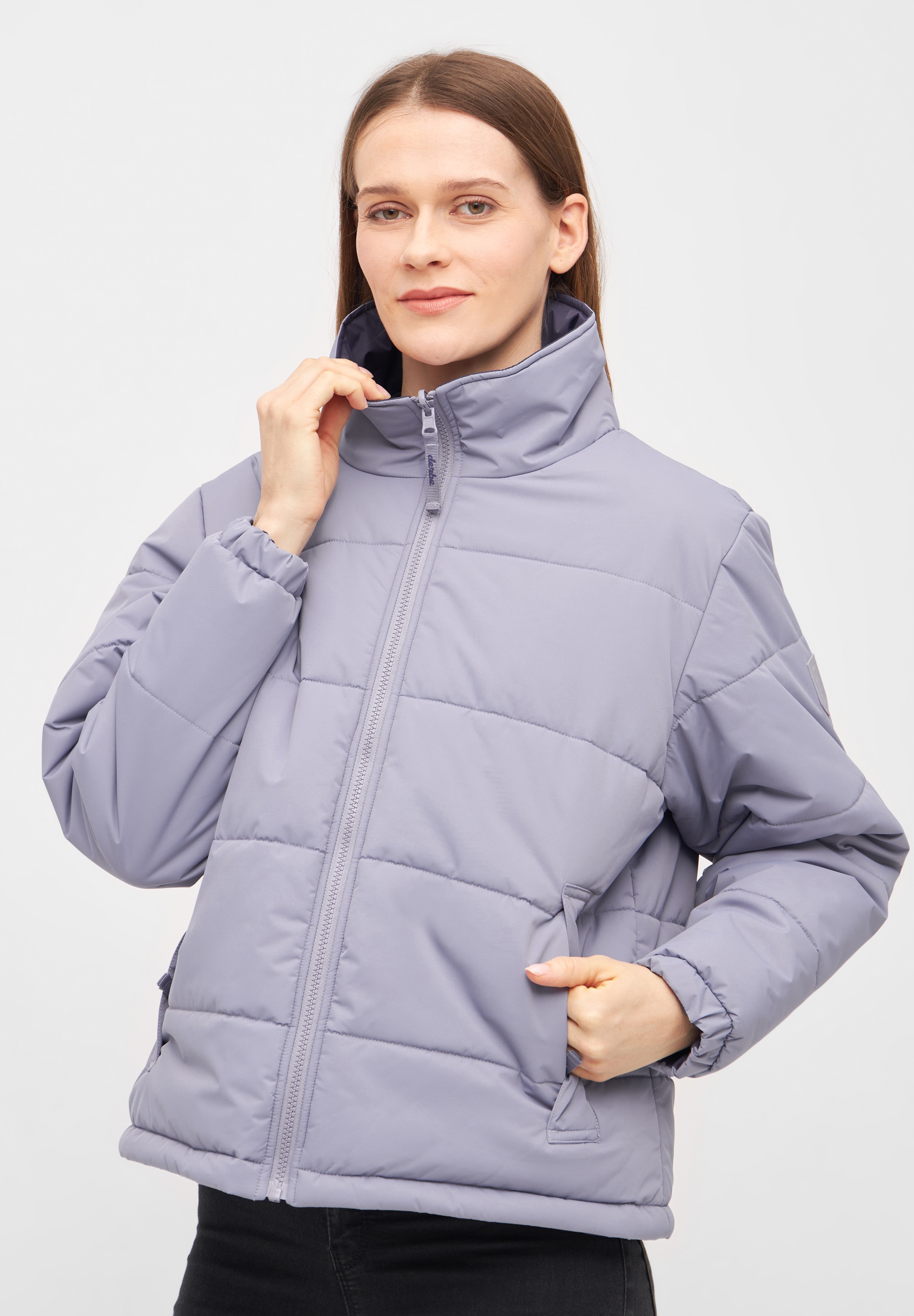 Derbe Winterjacke "Bigholm Short", PVC und PFC frei, wasserabweisend, winddicht, gefüttert, reversible