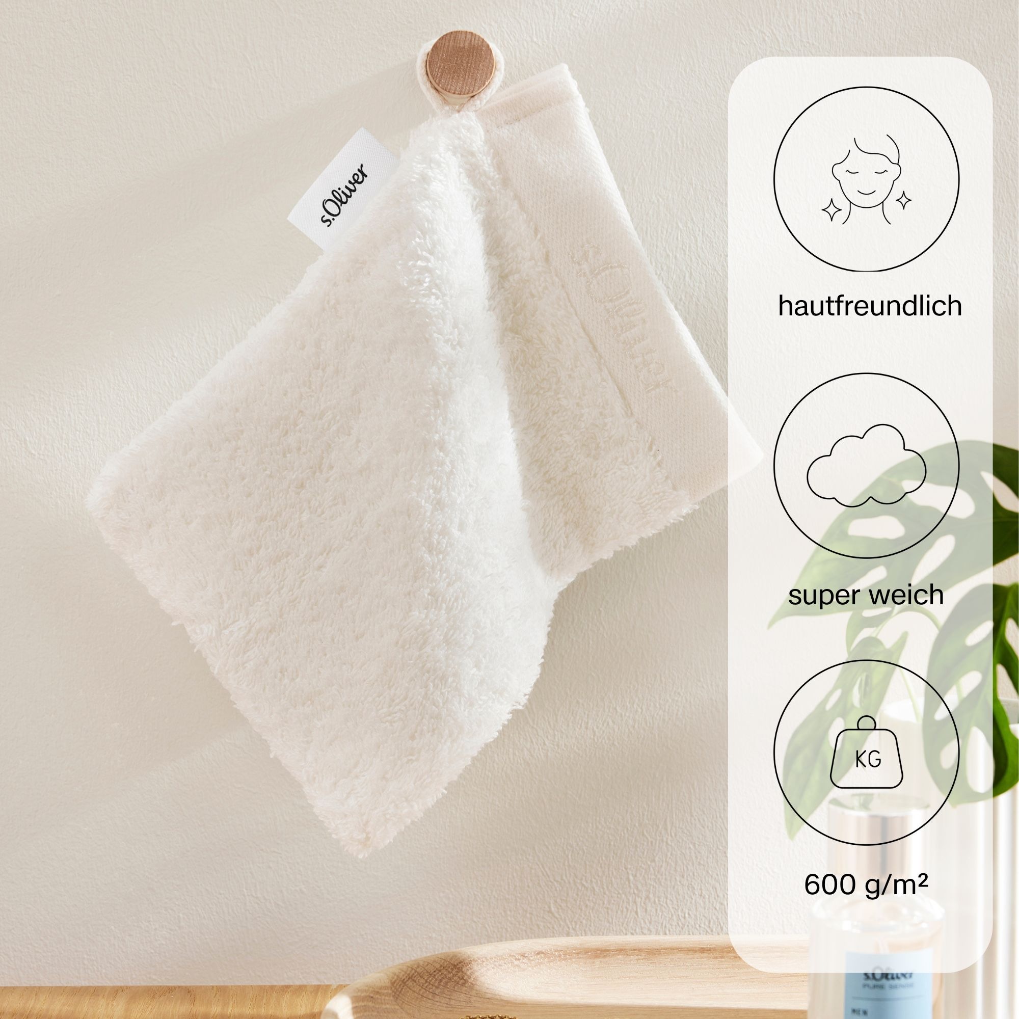 s.Oliver Waschhandschuh »s.Oliver, Premium Qualität, 600 gr/m², auch als Sets erhältlich«, (1 St., Waschlappen 16 x 21 cm), große Farbauswahl, auch als Duschtuch, Handtuch, Gästetuch