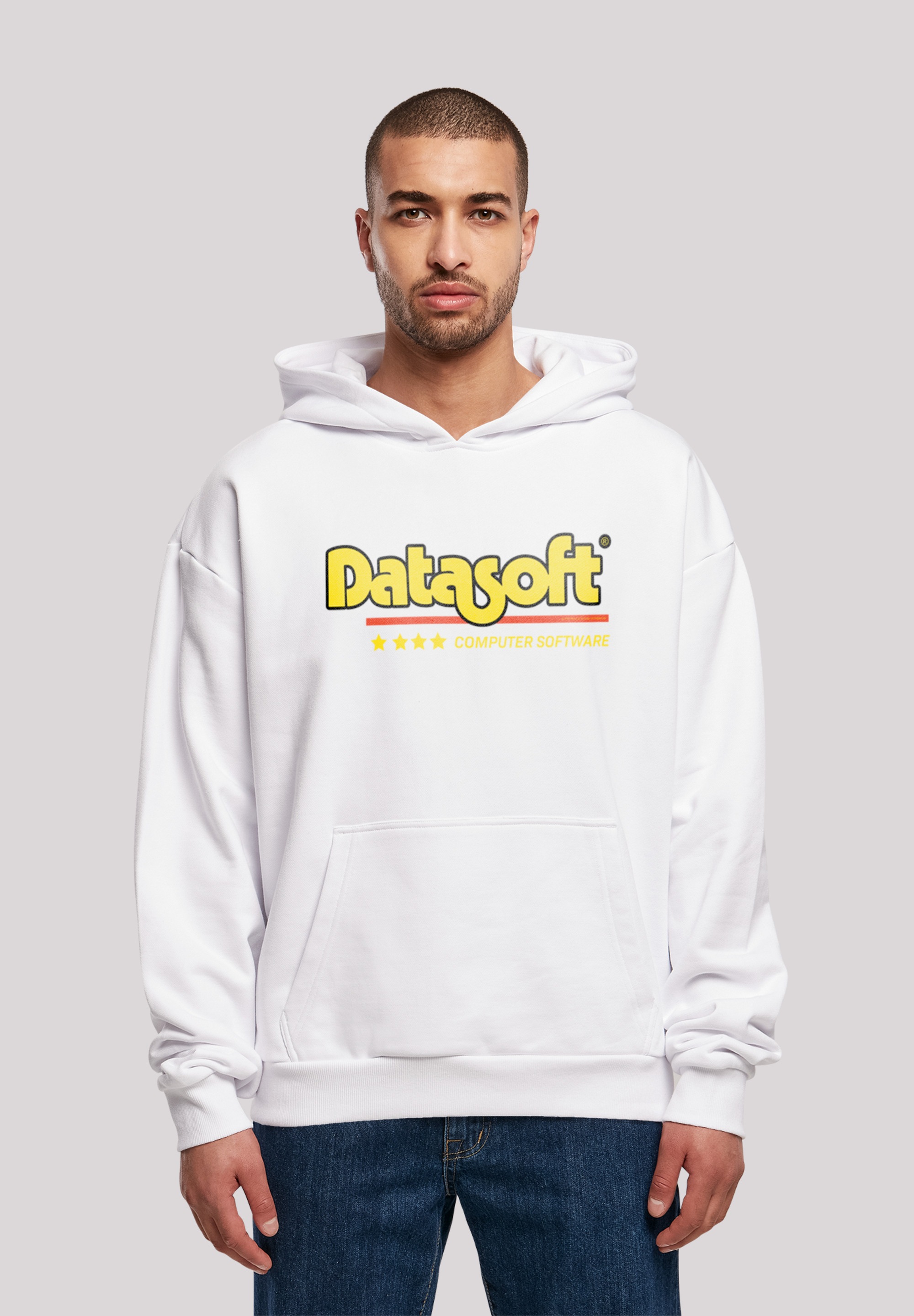 F4NT4STIC Kapuzenpullover "DATASOFT Logo gelb SEVENSQUARED", Print günstig online kaufen