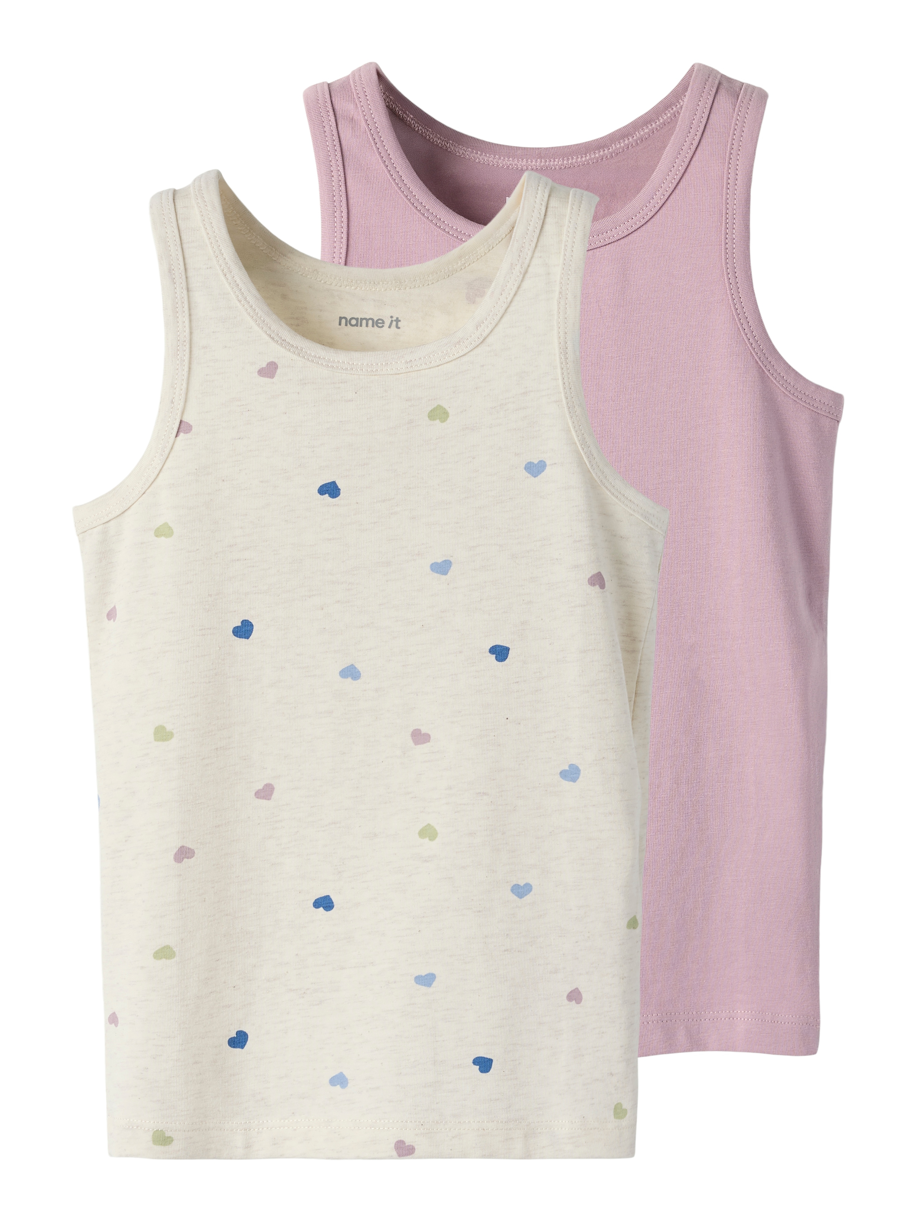 Name It Unterhemd "NMFTANK TOP 2P PEYOTE HEARTS NOOS" Packung, 2 Stk.