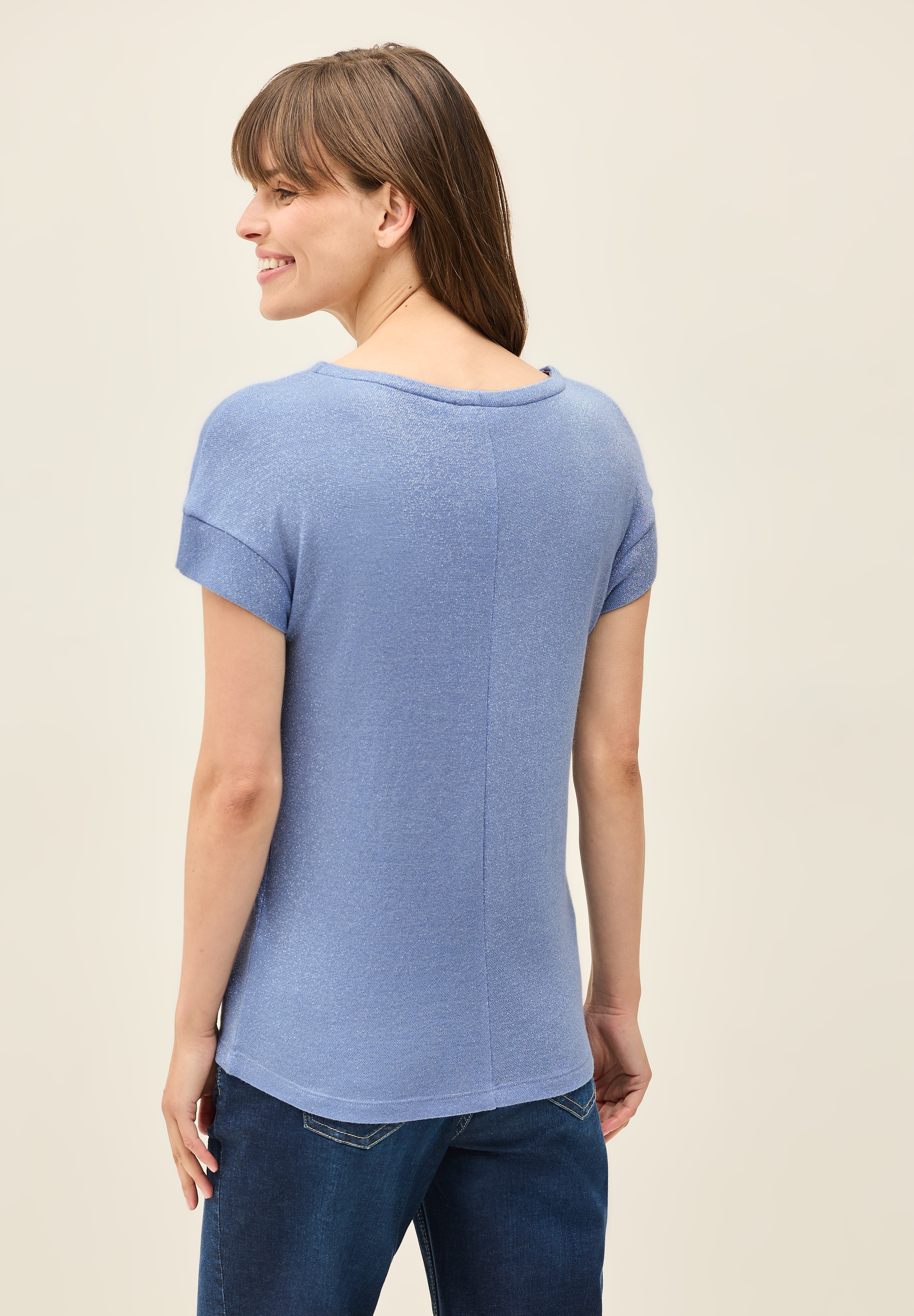 Cecil T-Shirt, mit U-Boot-Ausschnitt