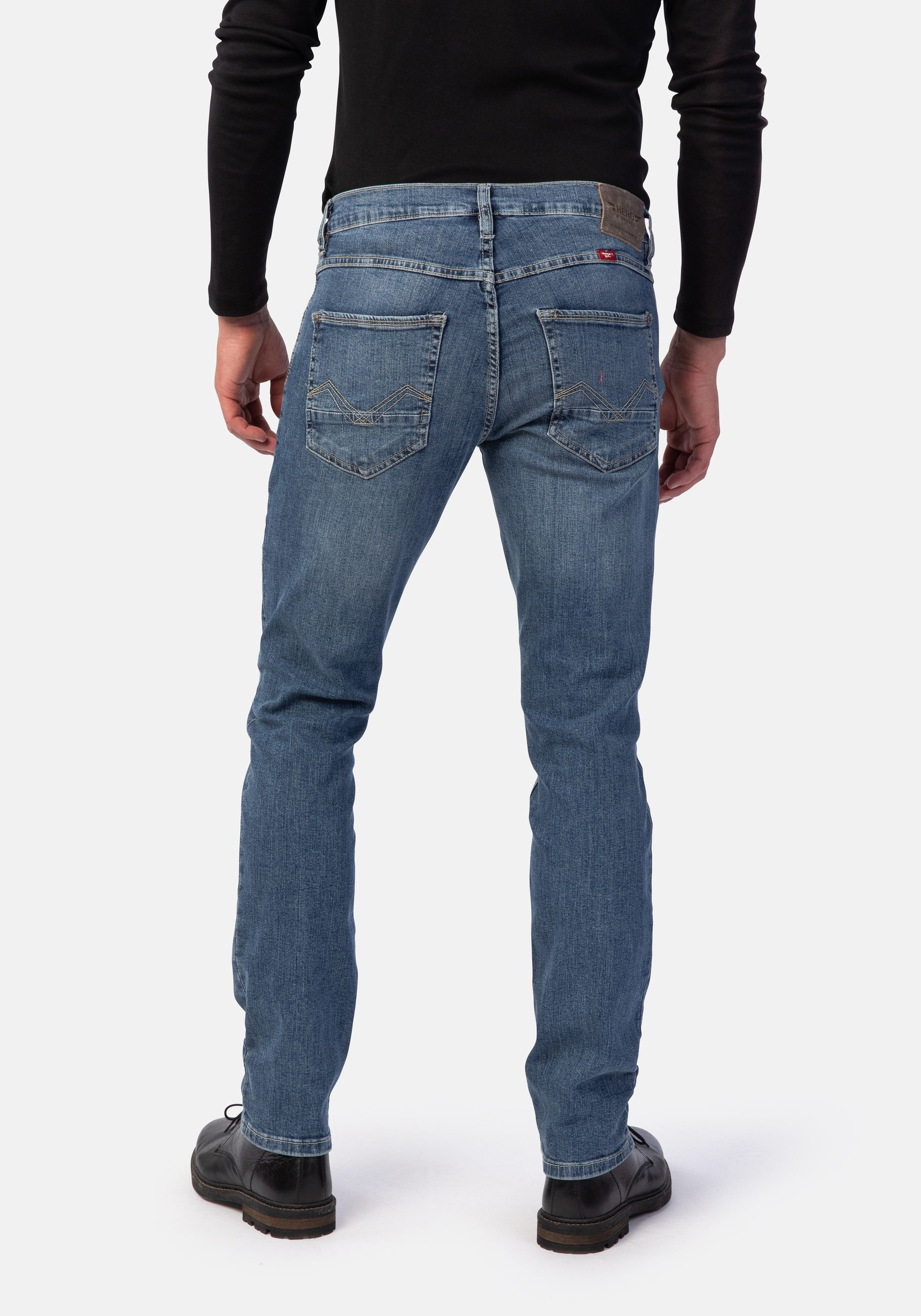 HERO by John Medoox 5-Pocket-Jeans "Portland Denim Slim Straight Stretch Je günstig online kaufen