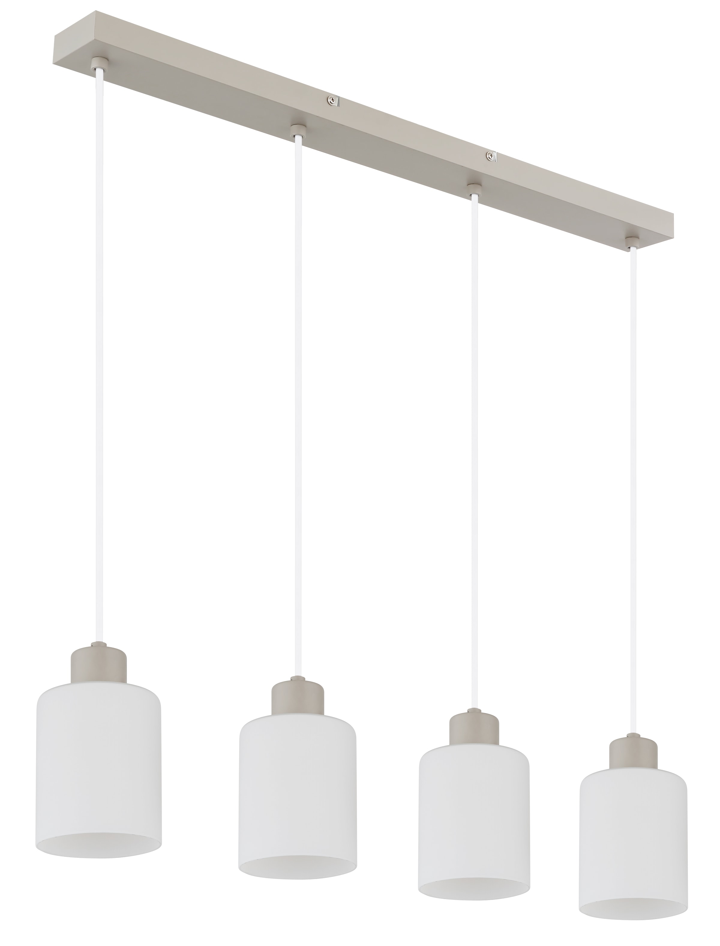 GLOBO LIGHTING Hängeleuchte »TRENT« E27 1 Stk. Sandfarbene Hängeleuchte mit Glas opal, höhenverstellbar