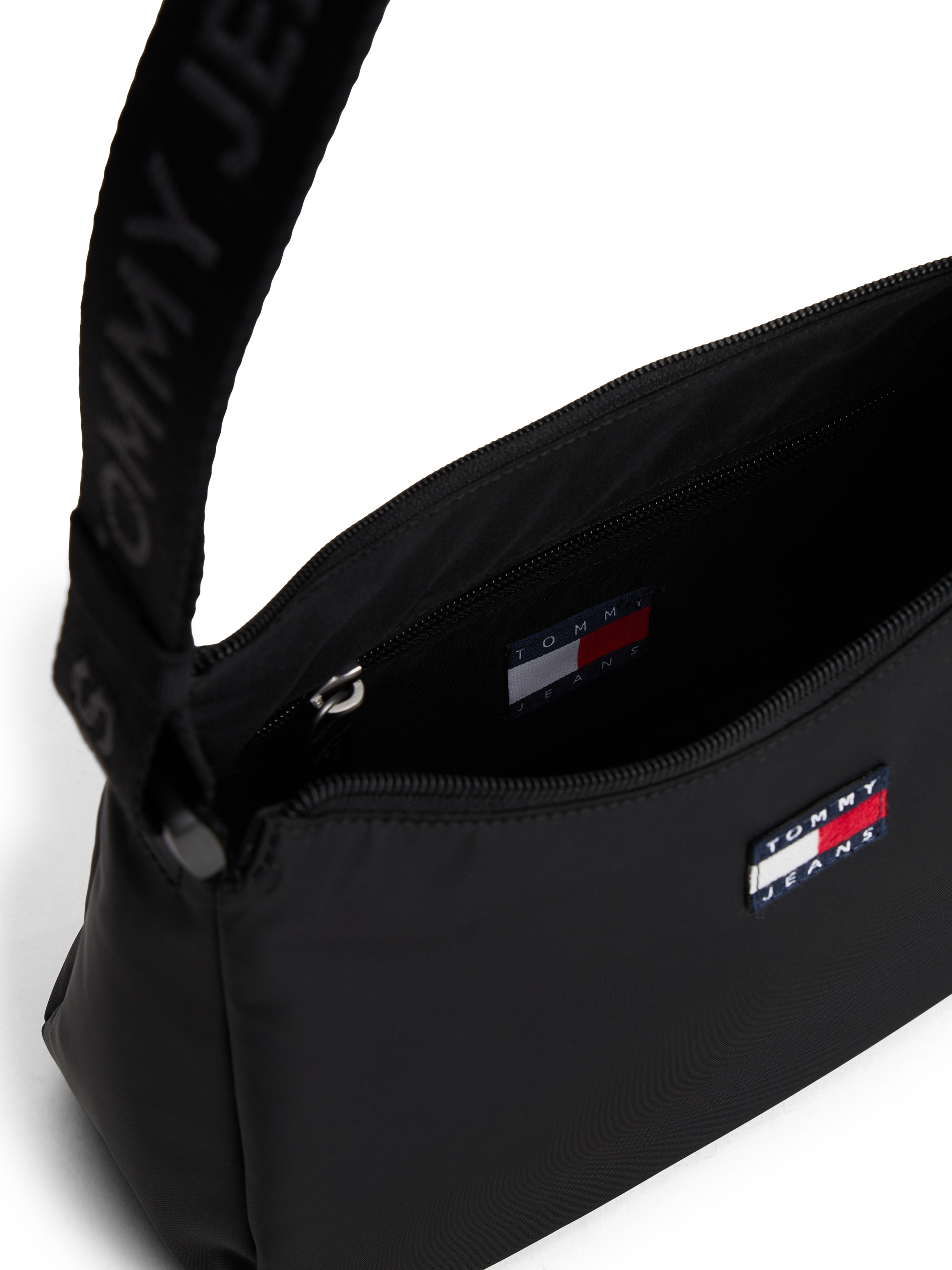 Tommy Jeans Schultertasche »TJW ESS DAILY SHOULDER BAG«, Damen Tragetasche mit logobedrucktem Riemen