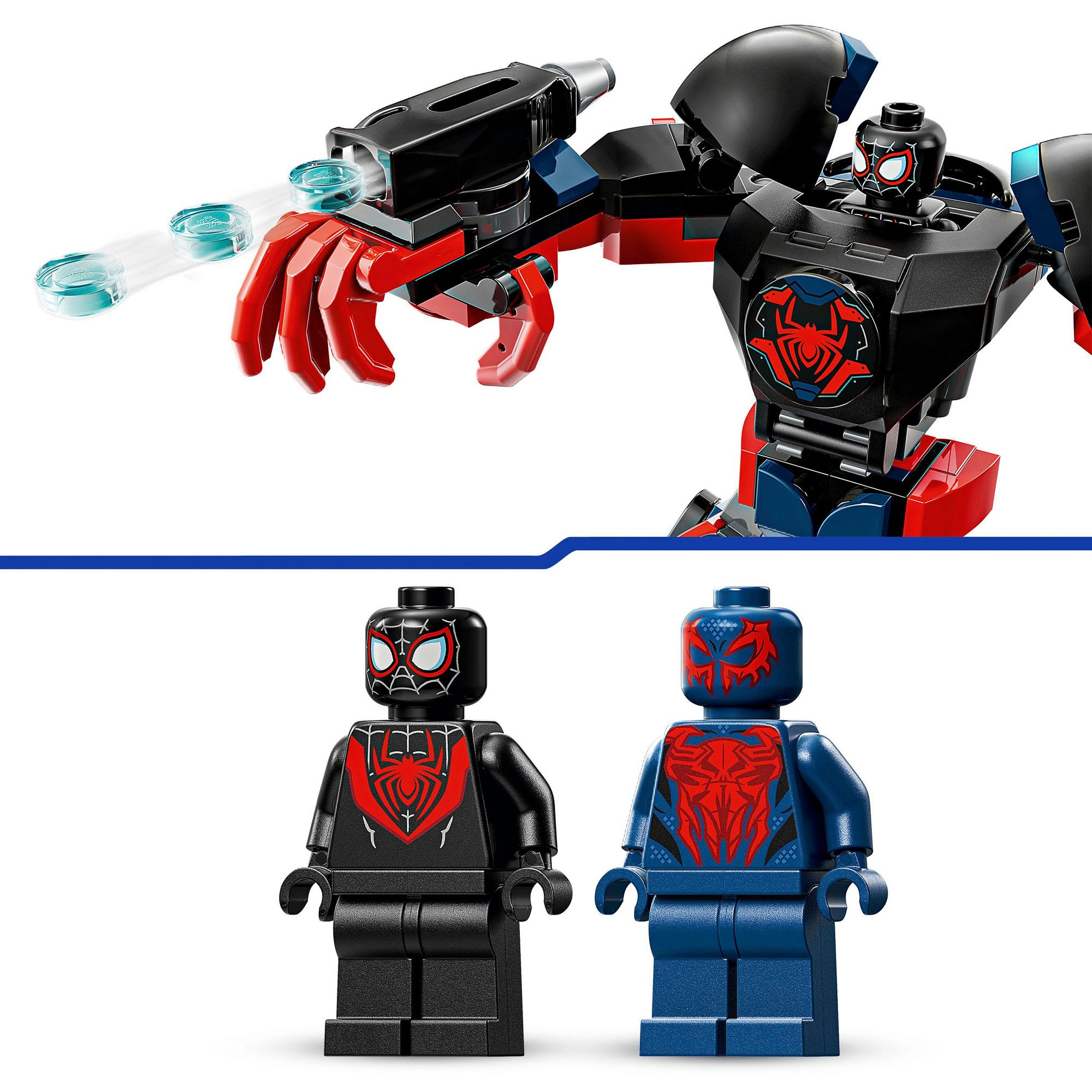 LEGO® Konstruktionsspielsteine »Miles Morales Mech vs. Spider-Man 2099 (76337), LEGO Super Heroes«