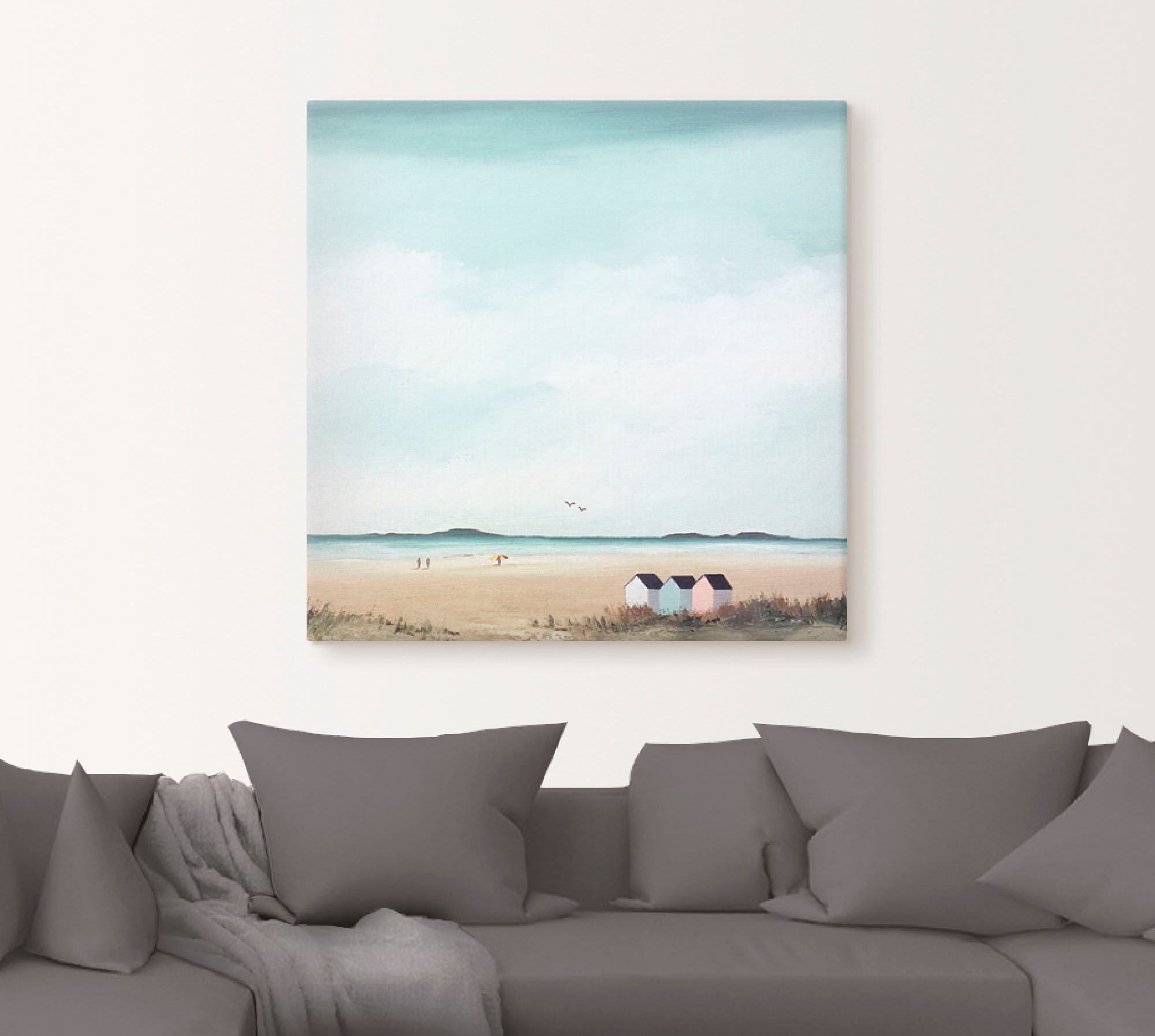 Artland Wandbild »Sonniger Morgen IV«, Strand, (1 St.), als Leinwandbild, Poster in verschied. Größen