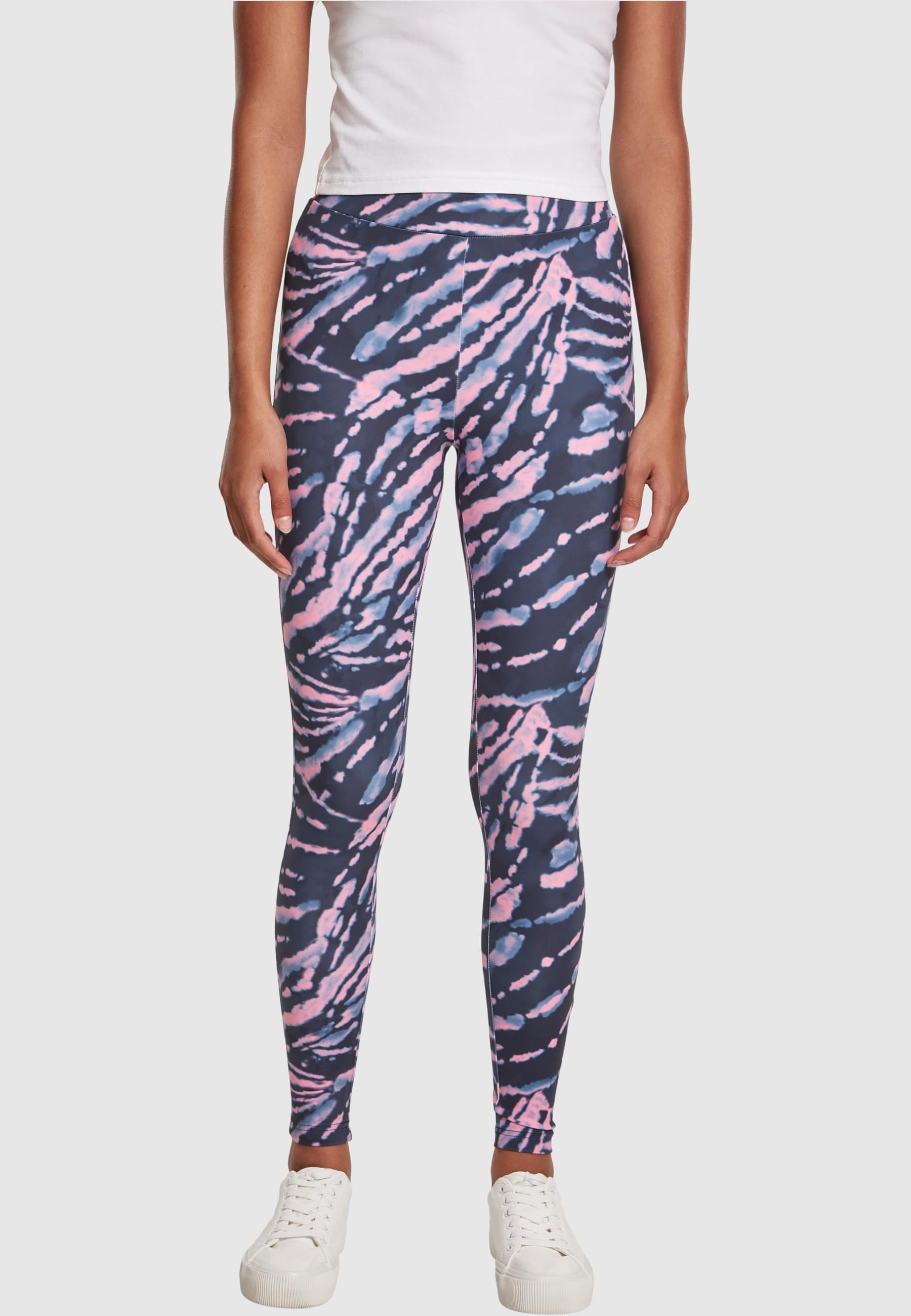 URBAN CLASSICS Leggings »Urban Classics Damen Ladies High Waist Tie Dye Leggings«, (1 tlg.)