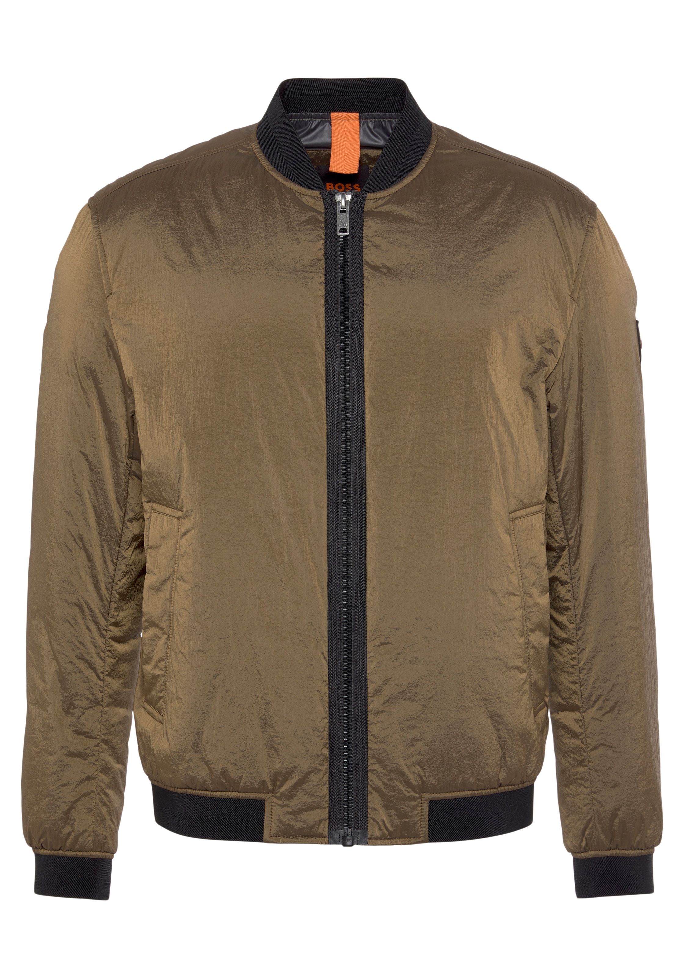 BOSS ORANGE Bomberjacke »Overse« iš blizgus Materi...