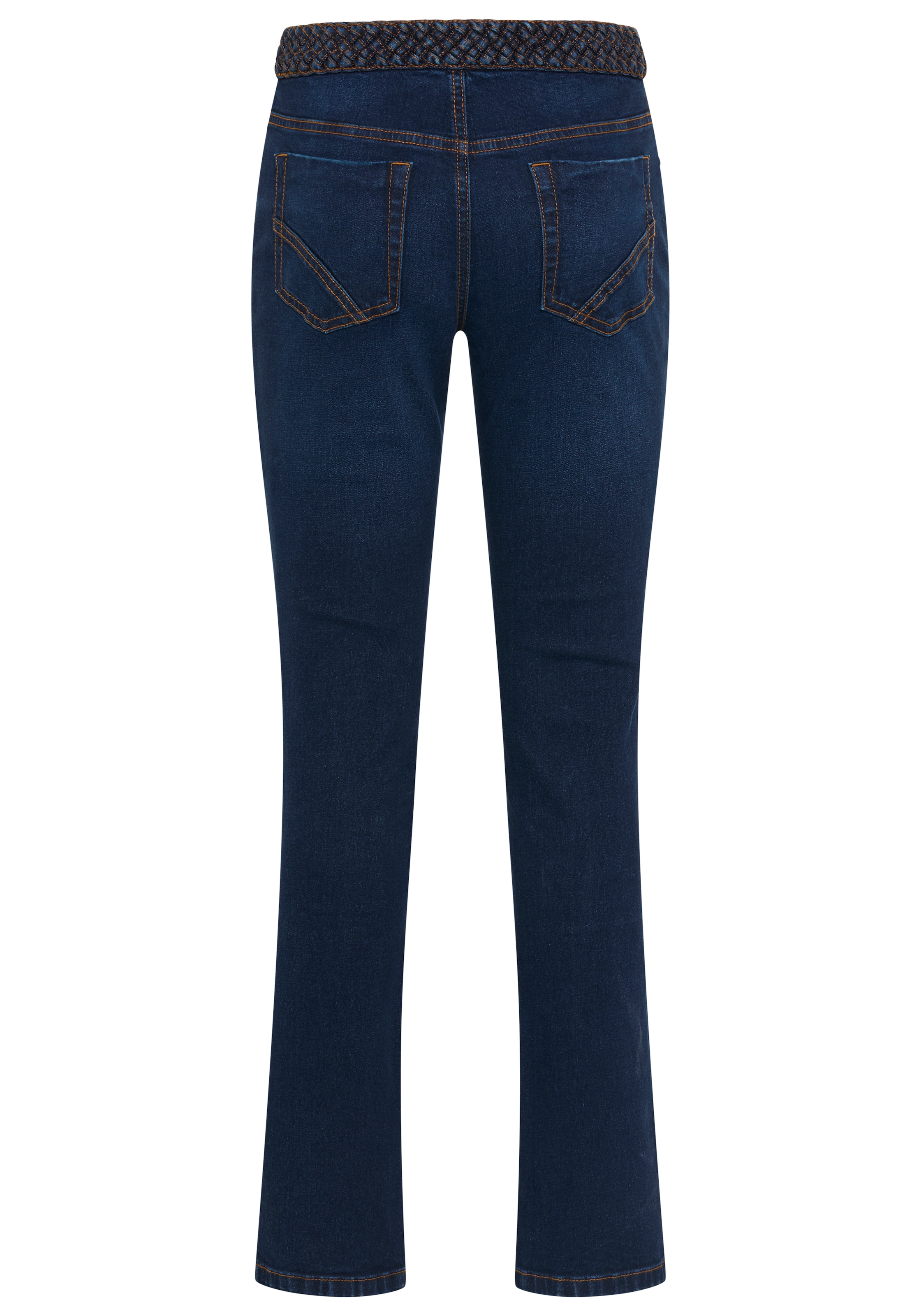 Arizona Gerade Jeans »mit Jeansgürteloptik« Straight-Fit, gerader Beinverlauf, normale Leibhöhe