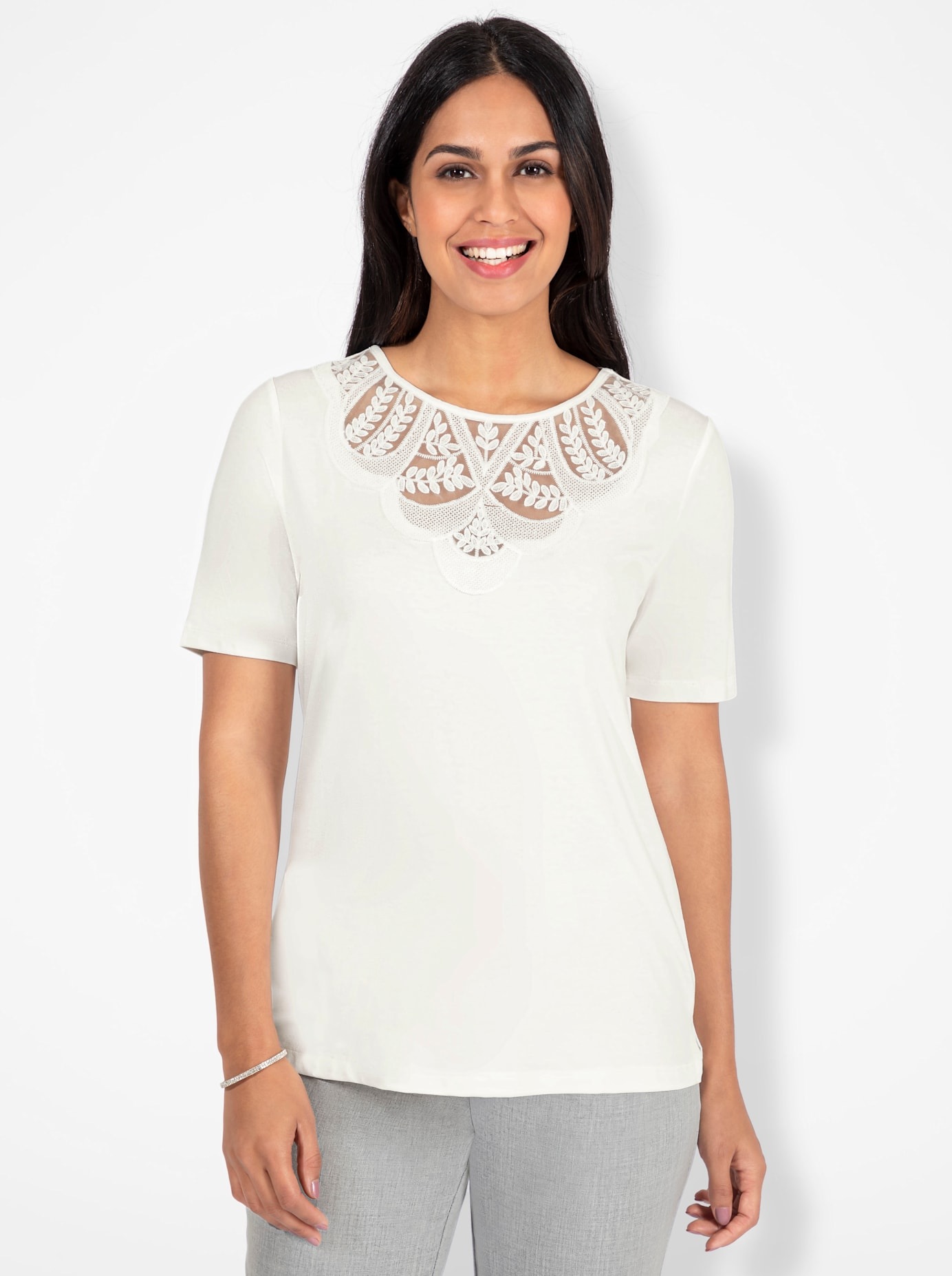 Lady Rundhalsshirt "Shirt", (1 tlg.) günstig online kaufen