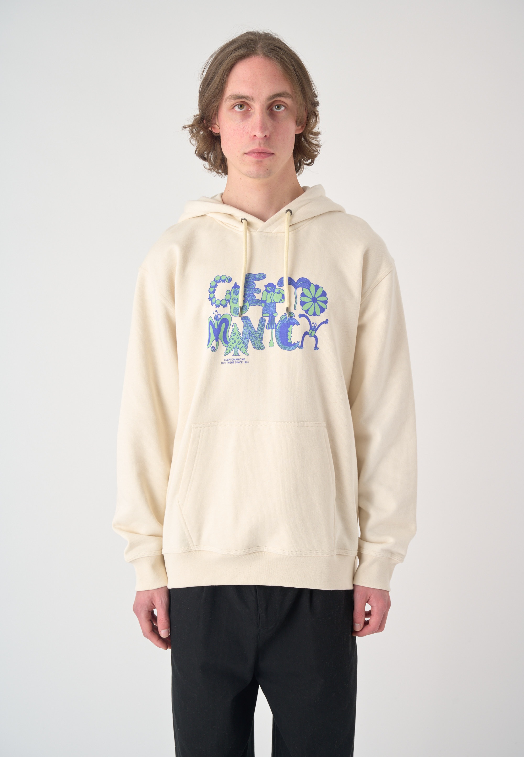 Cleptomanicx Kapuzensweatshirt "Guard the Garden", mit großem Frontprint