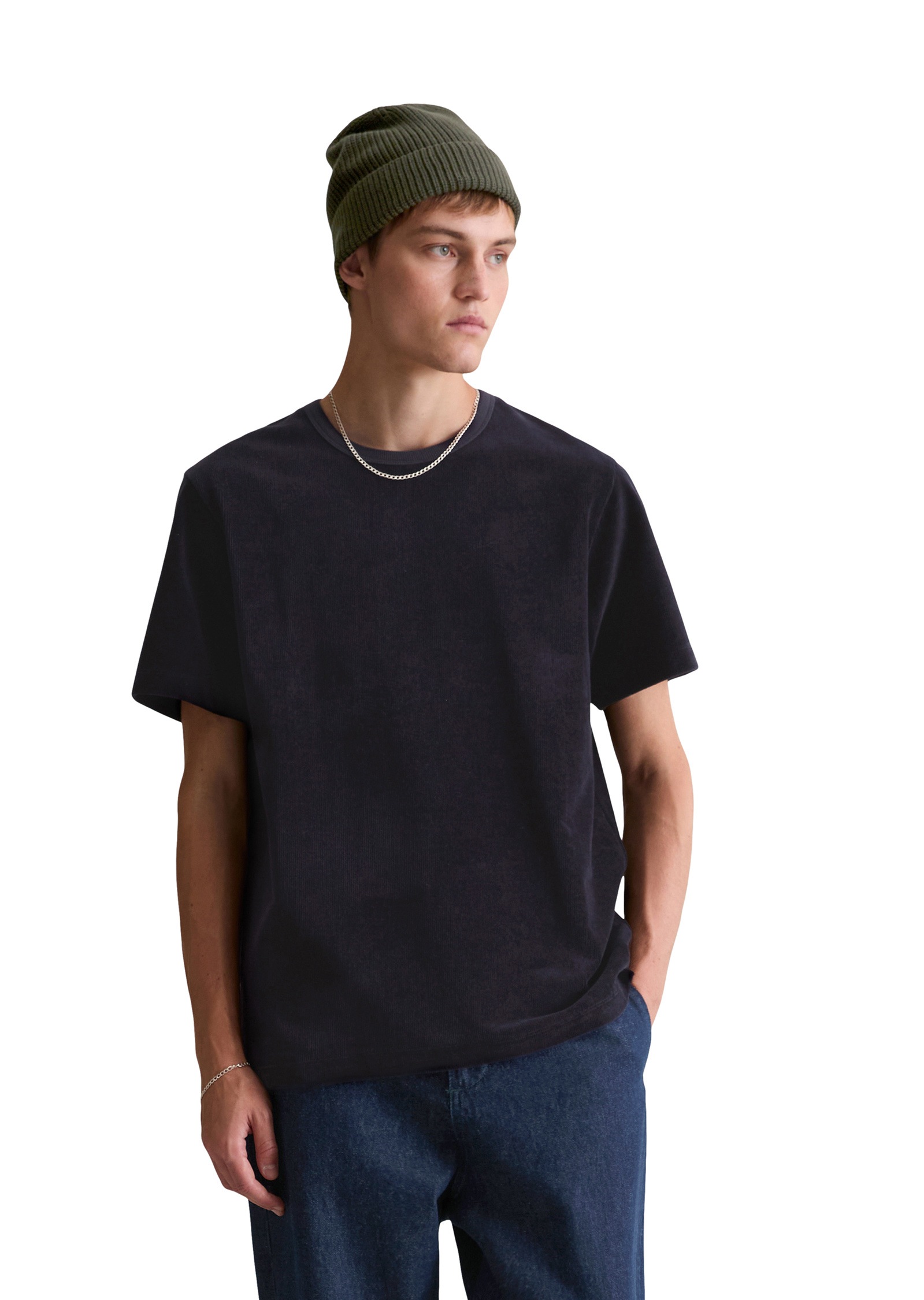 Marc OPolo DENIM T-Shirt "aus softem Frottee-Cord" günstig online kaufen