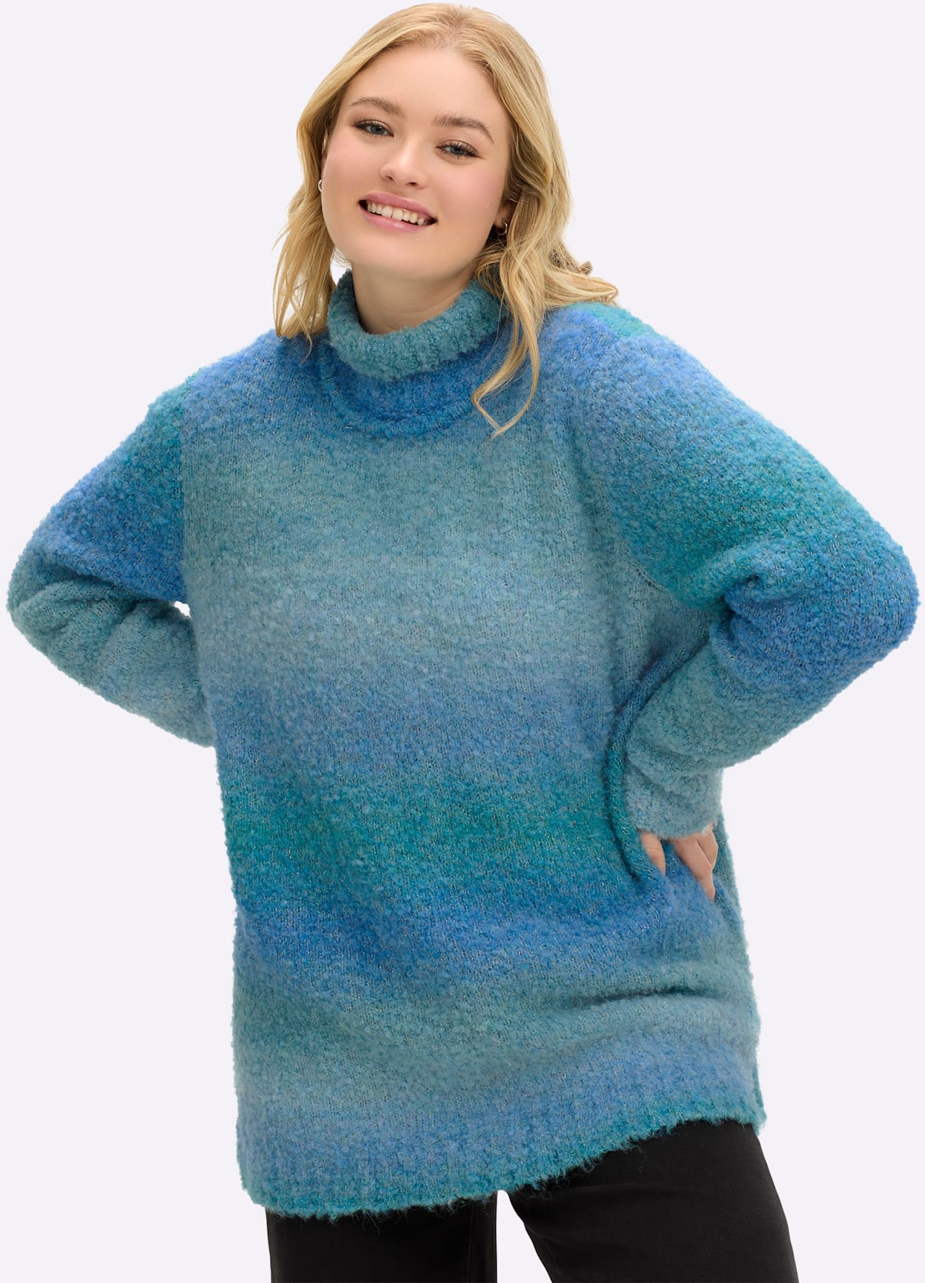 Sheego Stehkragenpullover "Pullover" günstig online kaufen