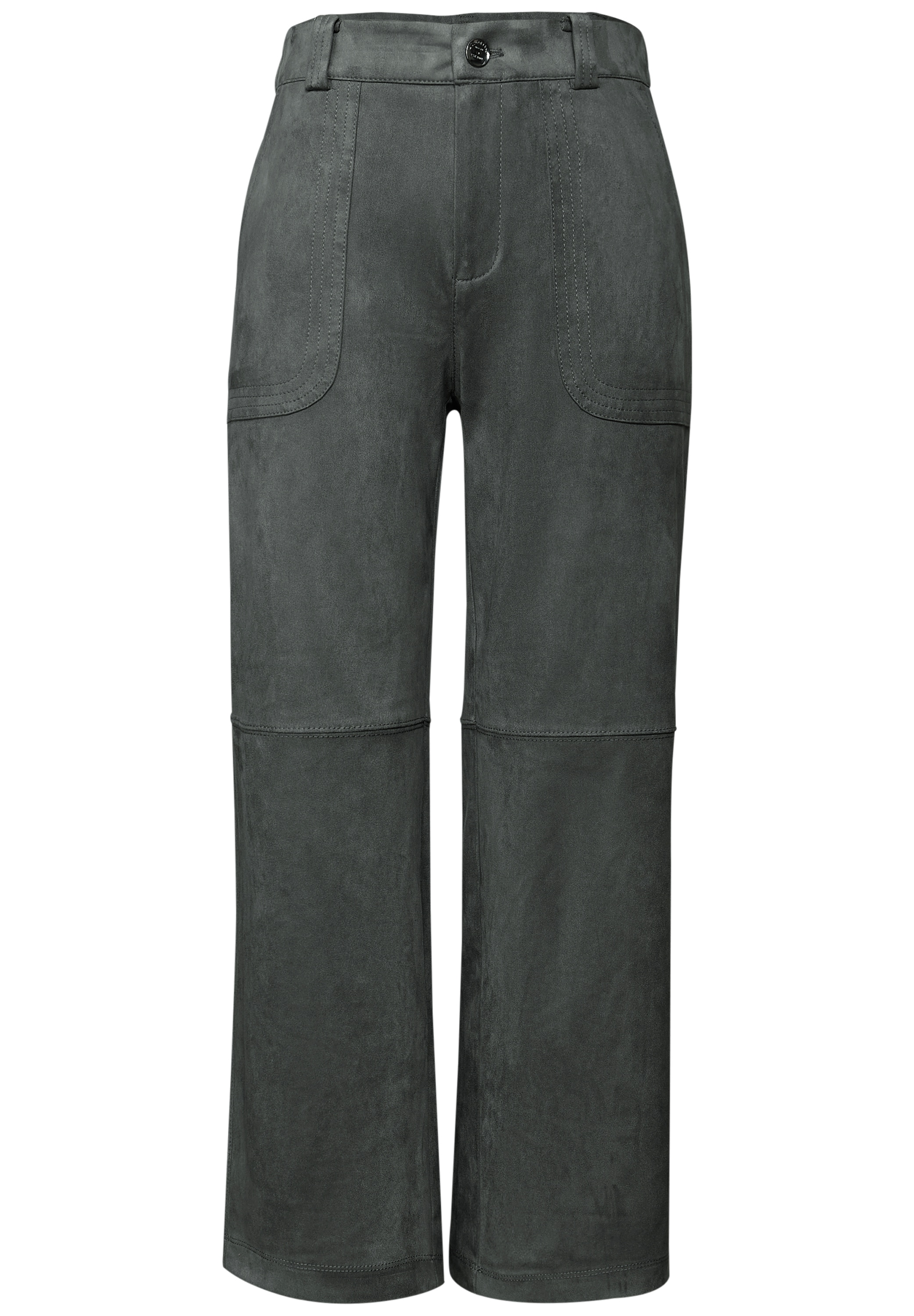 STREET ONE Lederimitathose, High Waist