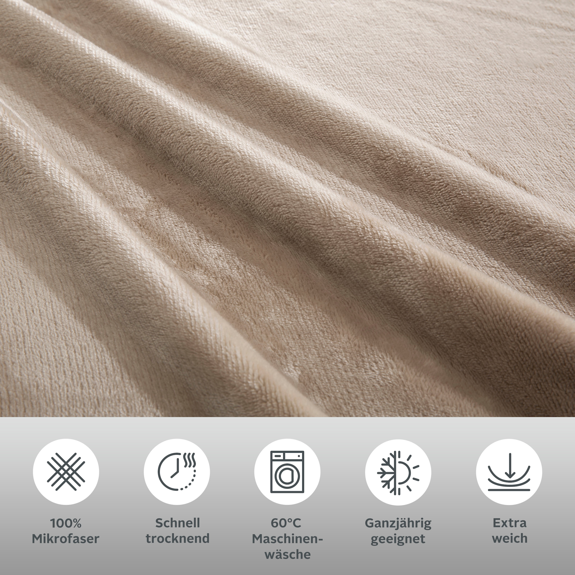 my home Bettwäsche »Desner3«, Bettwäsche mit Reißverschluss, Cashmere-Touch, kuschelig & weich