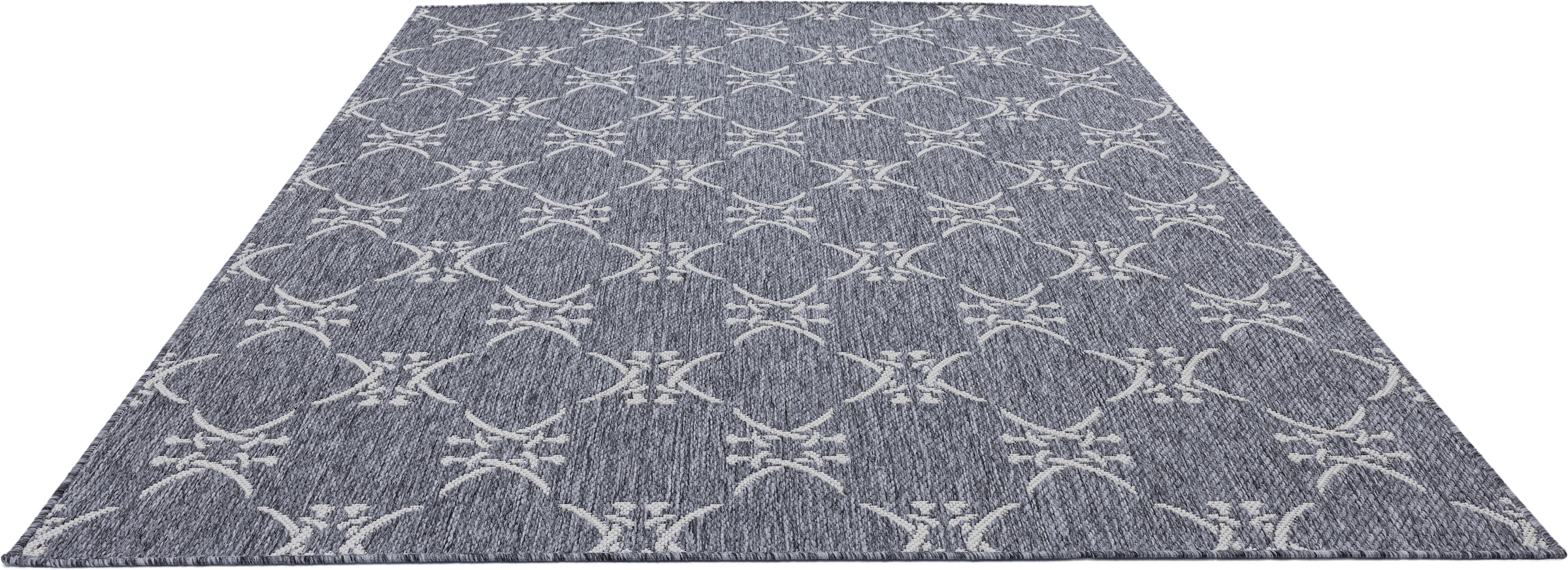 Sansibar Teppich »Nordsee Beach SA-034« rechteckig 5 mm Höhe modernes Design, Motiv: gekreuzte Säbel, In- und Outdoor geeignet