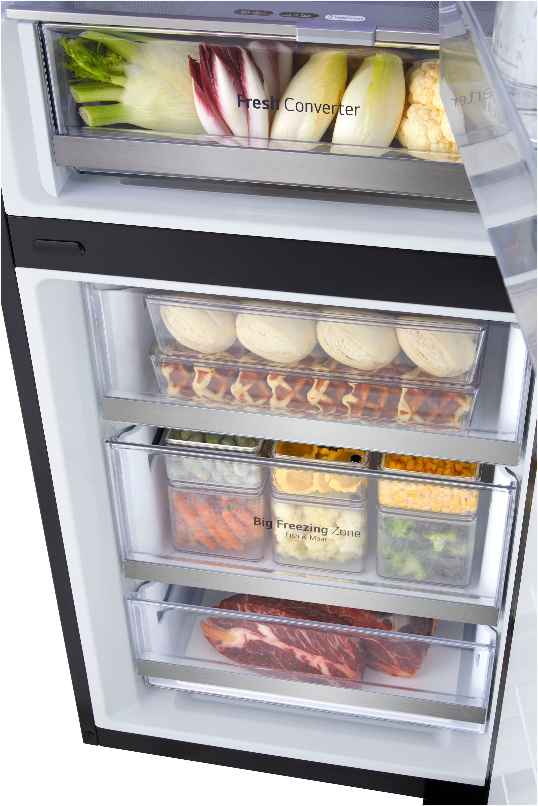 LG Kühl-/Gefrierkombination InstaView® »GBG719MDNN« 187 cm hoch 59,5 cm breit