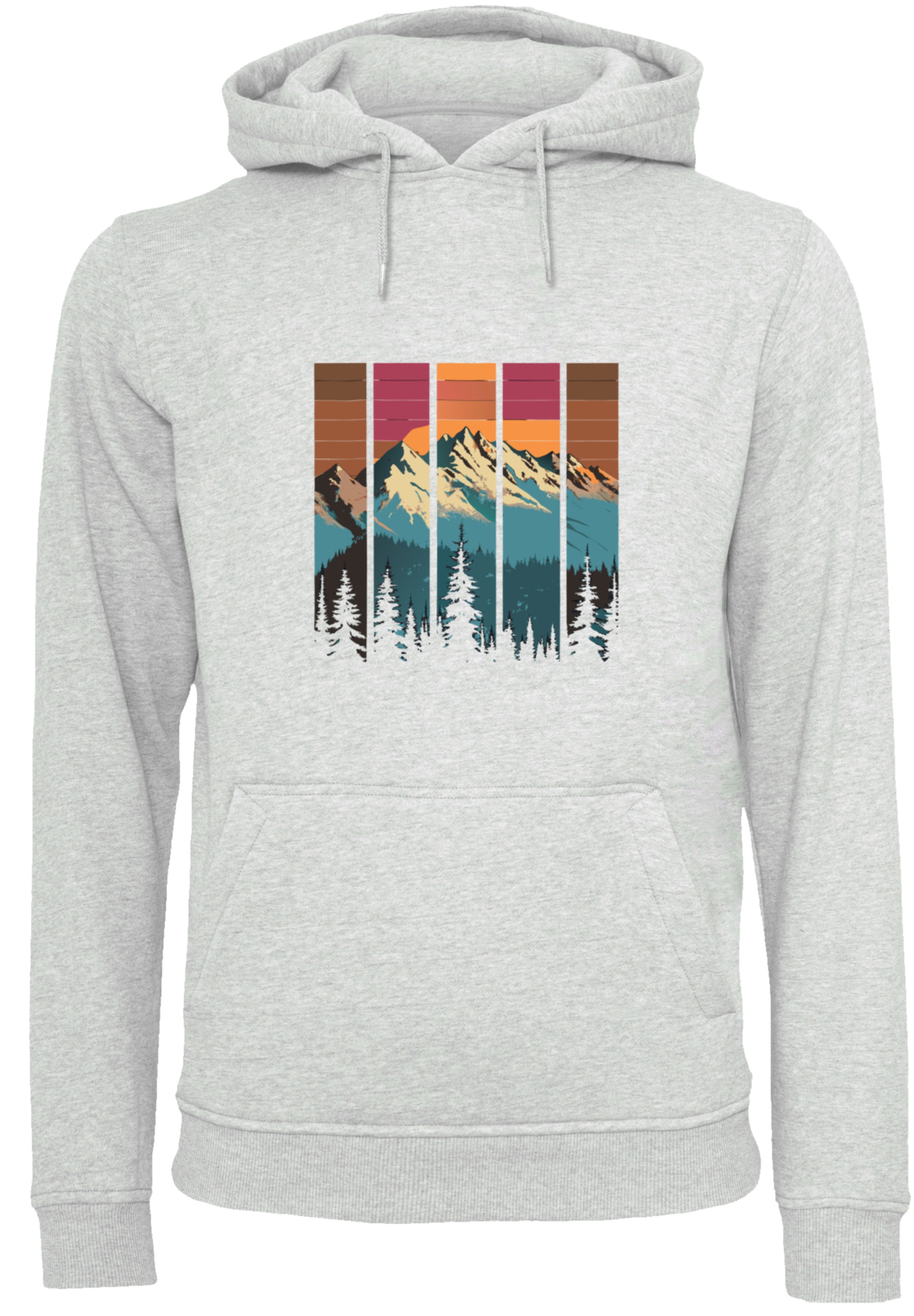 F4NT4STIC Kapuzenpullover »Berg Sonnenuntergang Retro«, Premium Qualität