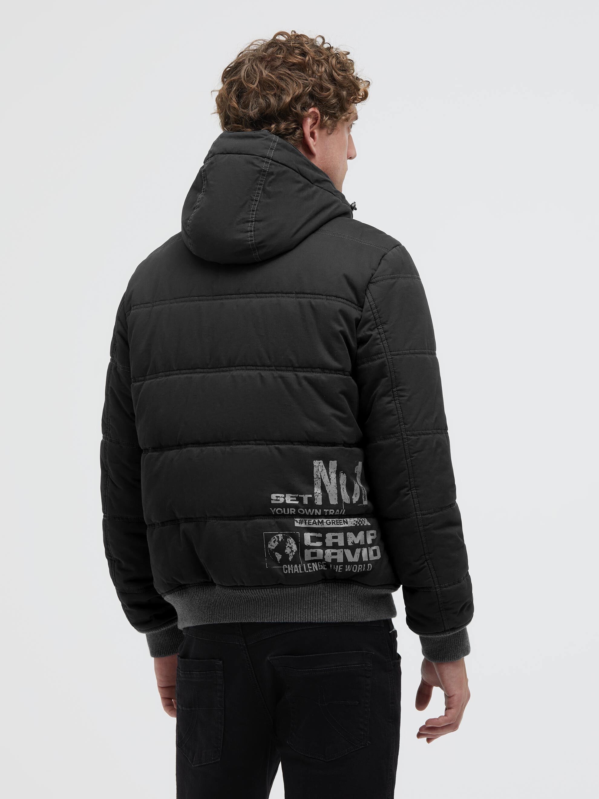 CAMP DAVID Winterjacke mit Kapuze mit Brusttaschen
