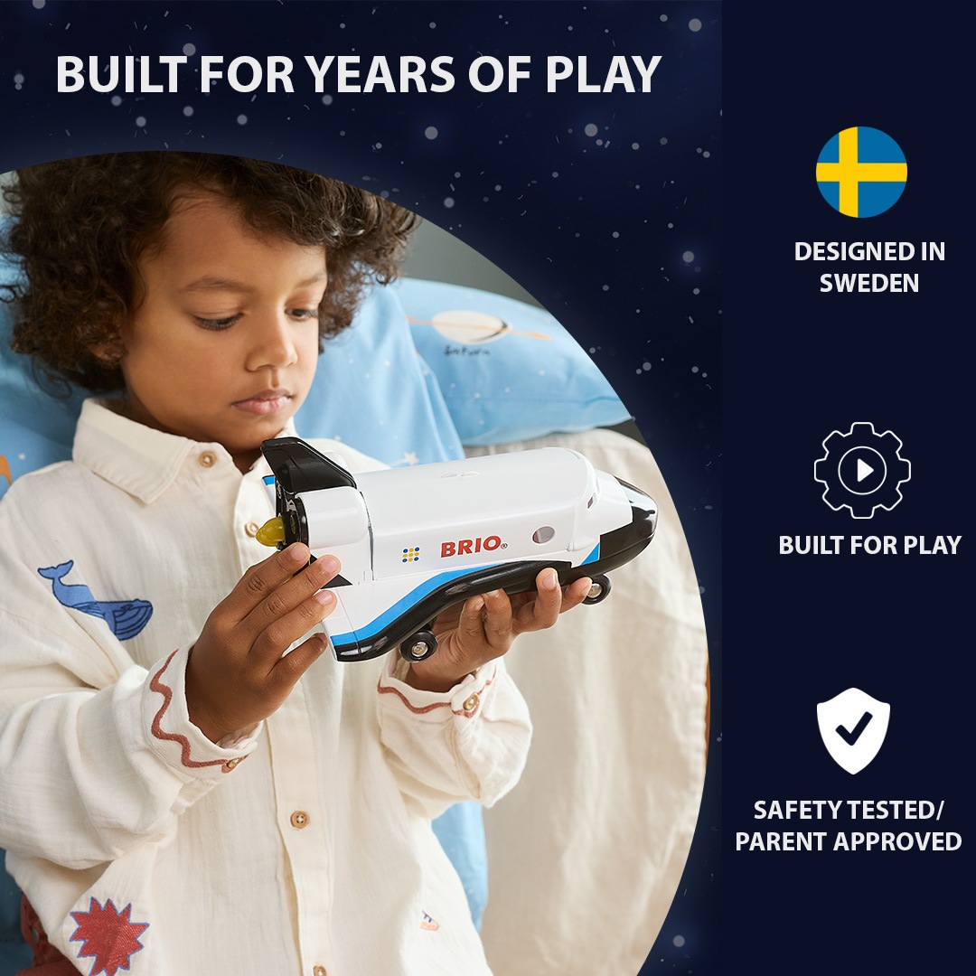 BRIO® Spielwelt »BRIO® WORLD, Weltraum Deluxe Zugset (36157)« mit Licht und Sound