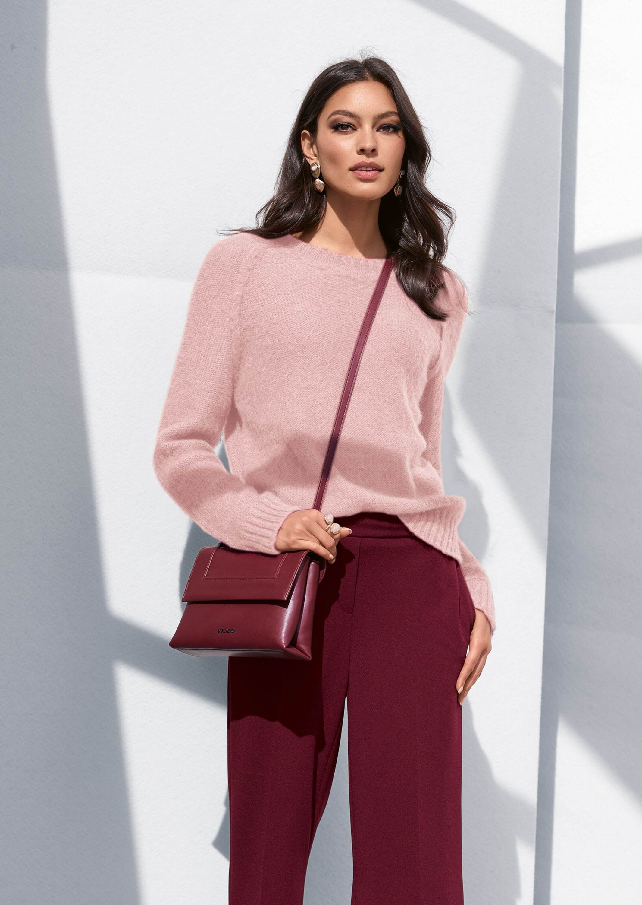 MADELEINE Longpullover »Pullover Flauschiger Rundhals-Pullover«