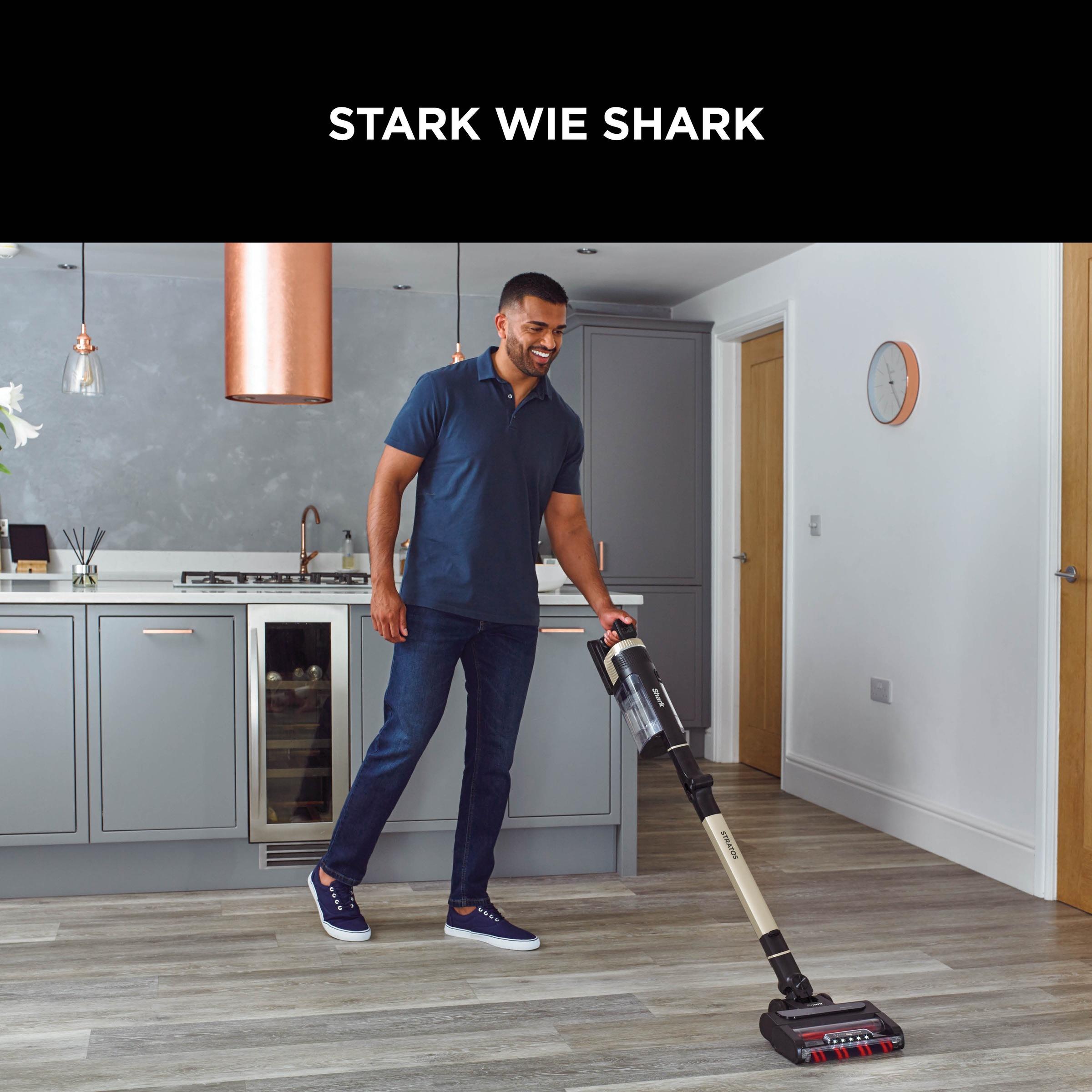 Shark Akku-Hand-und Stielstaubsauger »Shark Stratos Akku-Staubsauger [Einzelakku] IZ400EUT« - Mit Anti-Allergen Complete Seal