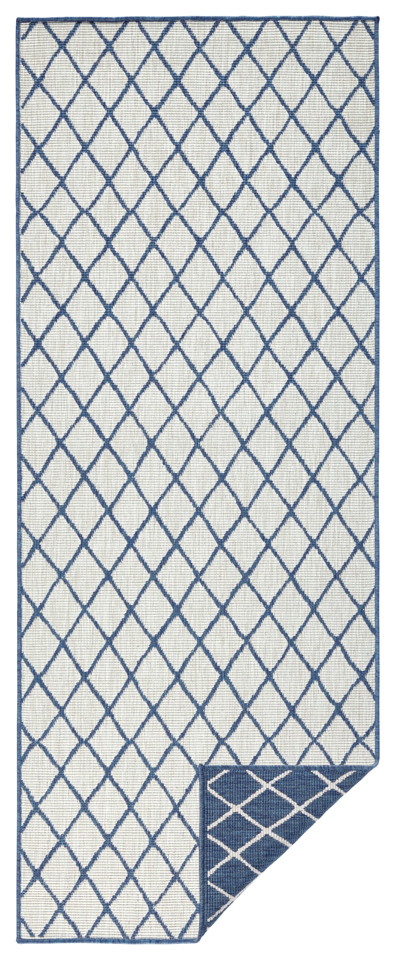 NORTHRUGS Teppich "Malaga Wendeteppich", rechteckig, 5 mm Höhe, In-& Outdoor, Wetterfest, Balkon, Läufer, Wohnzimmer, Wa